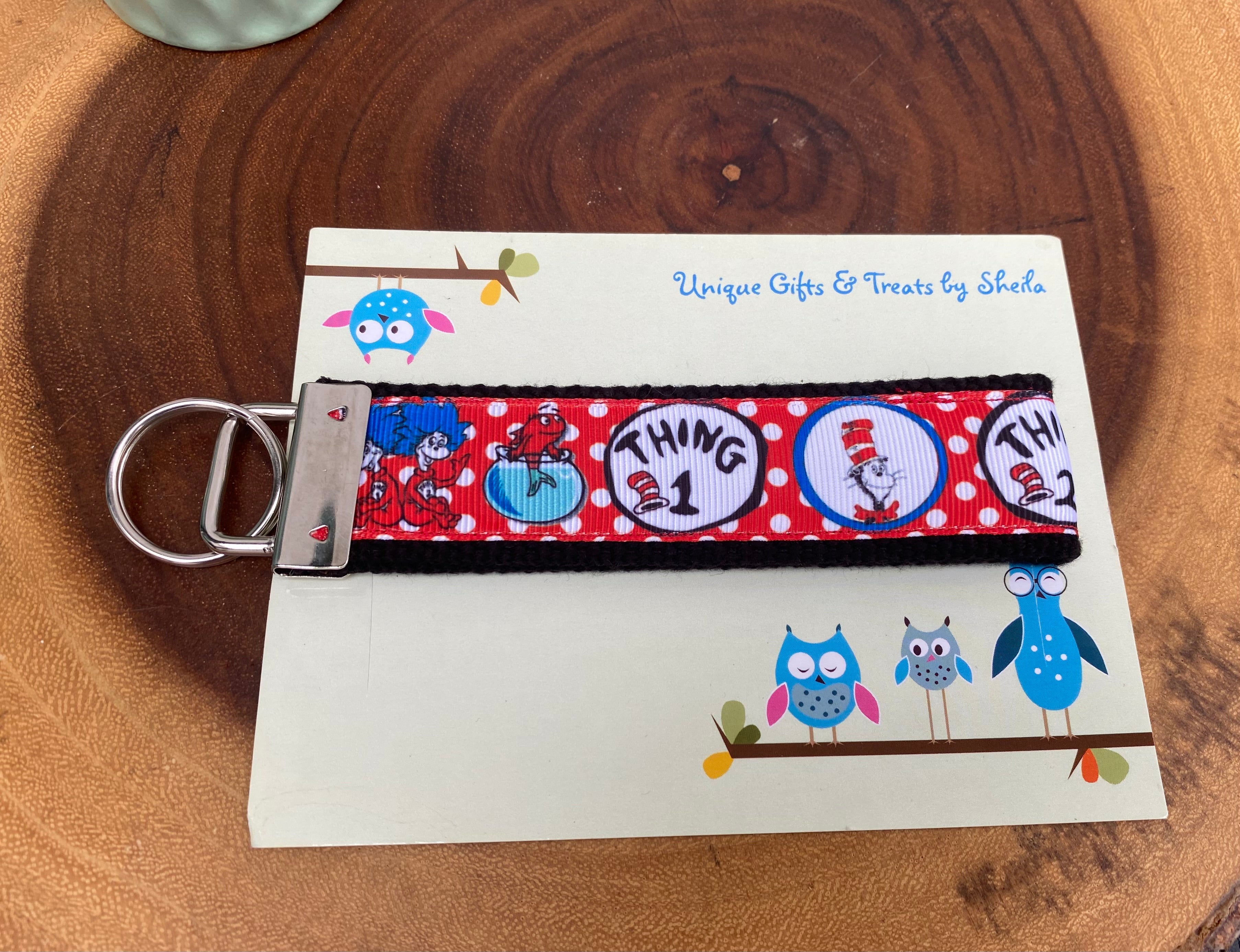 Funny Cat and Friends Keychain; Keyfob