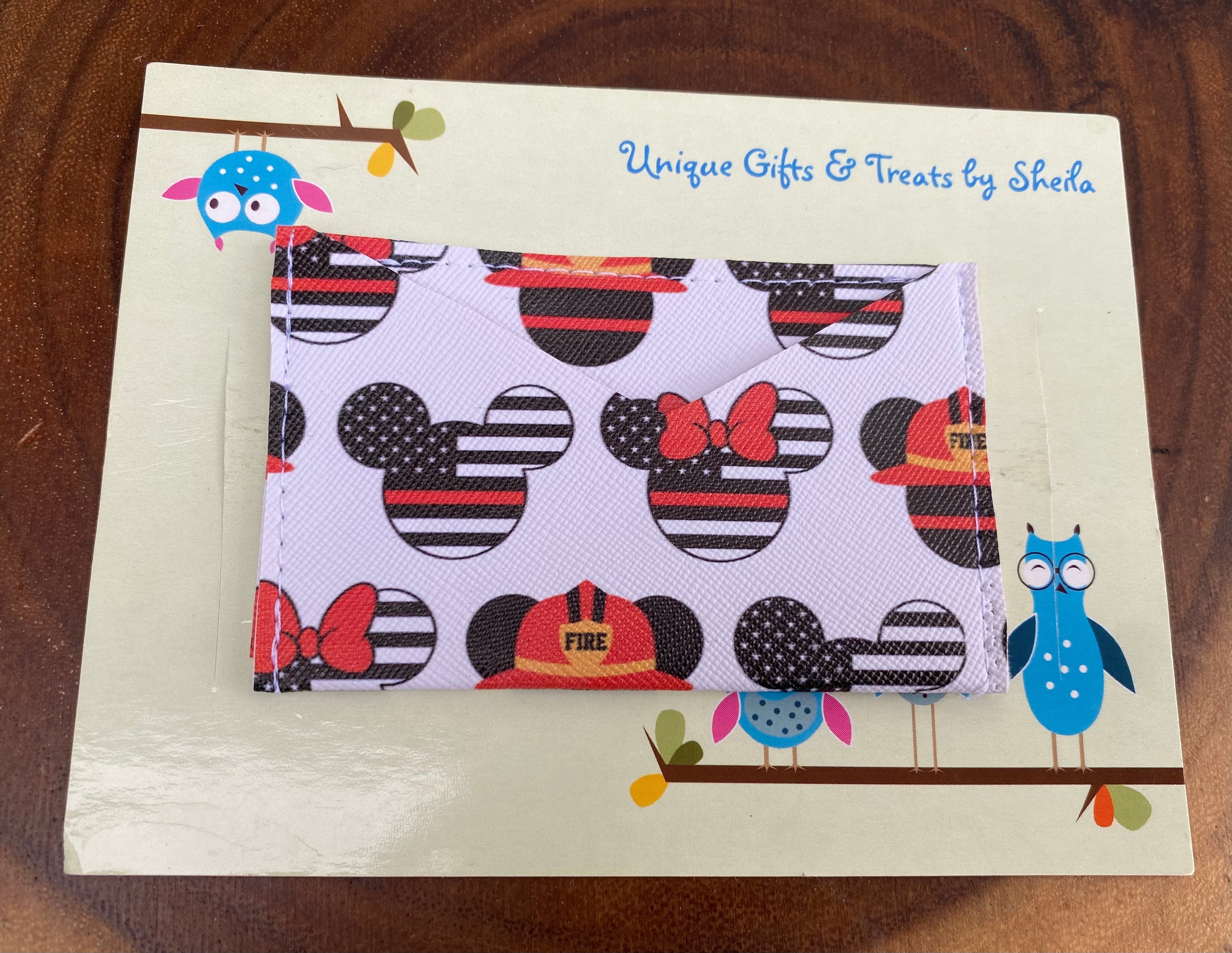 Firefighter Mickey Gift Card Holder