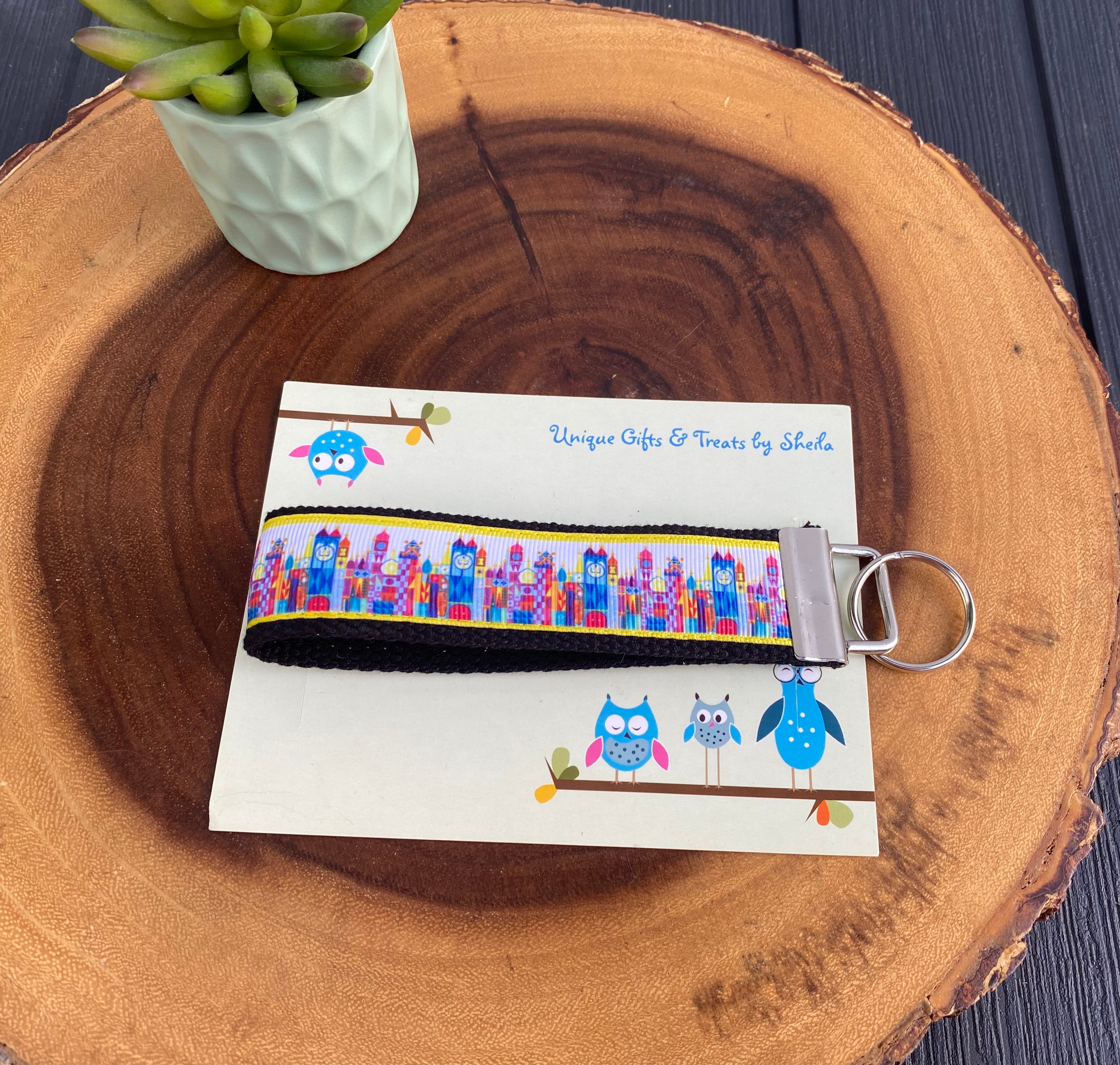 Small World Keychain; Keyfob