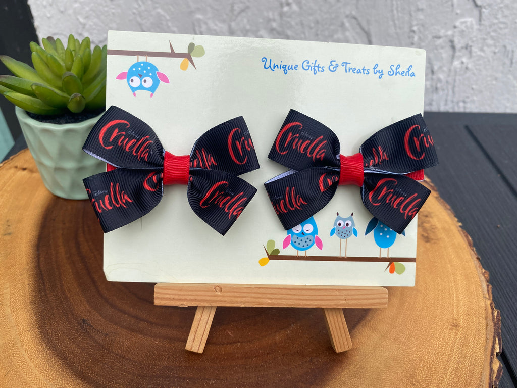 Villains; Cruella Deville Hairbows