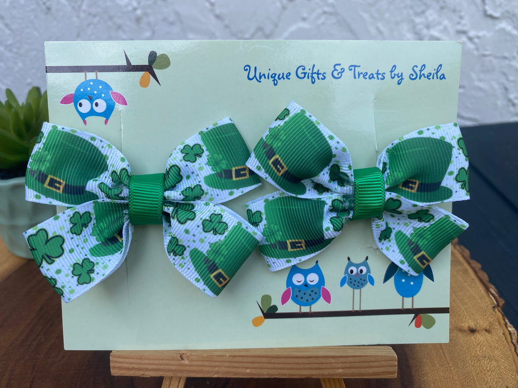 St. Patrick’s Day Hairbows