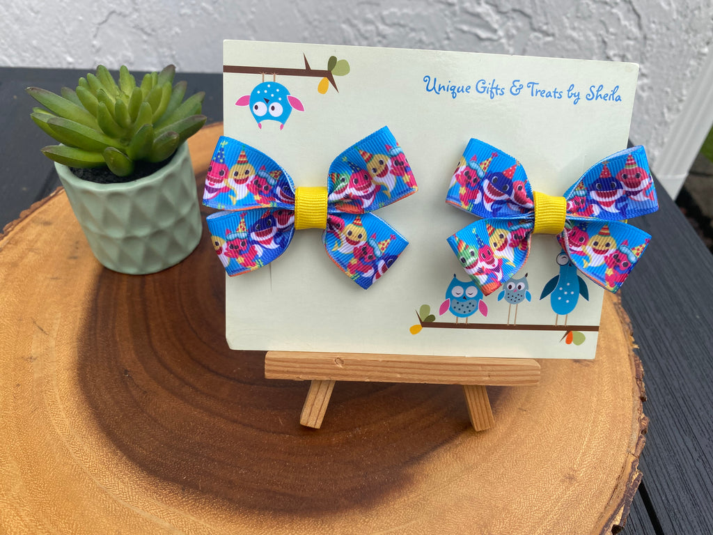Shark; Party Shark Hairbows