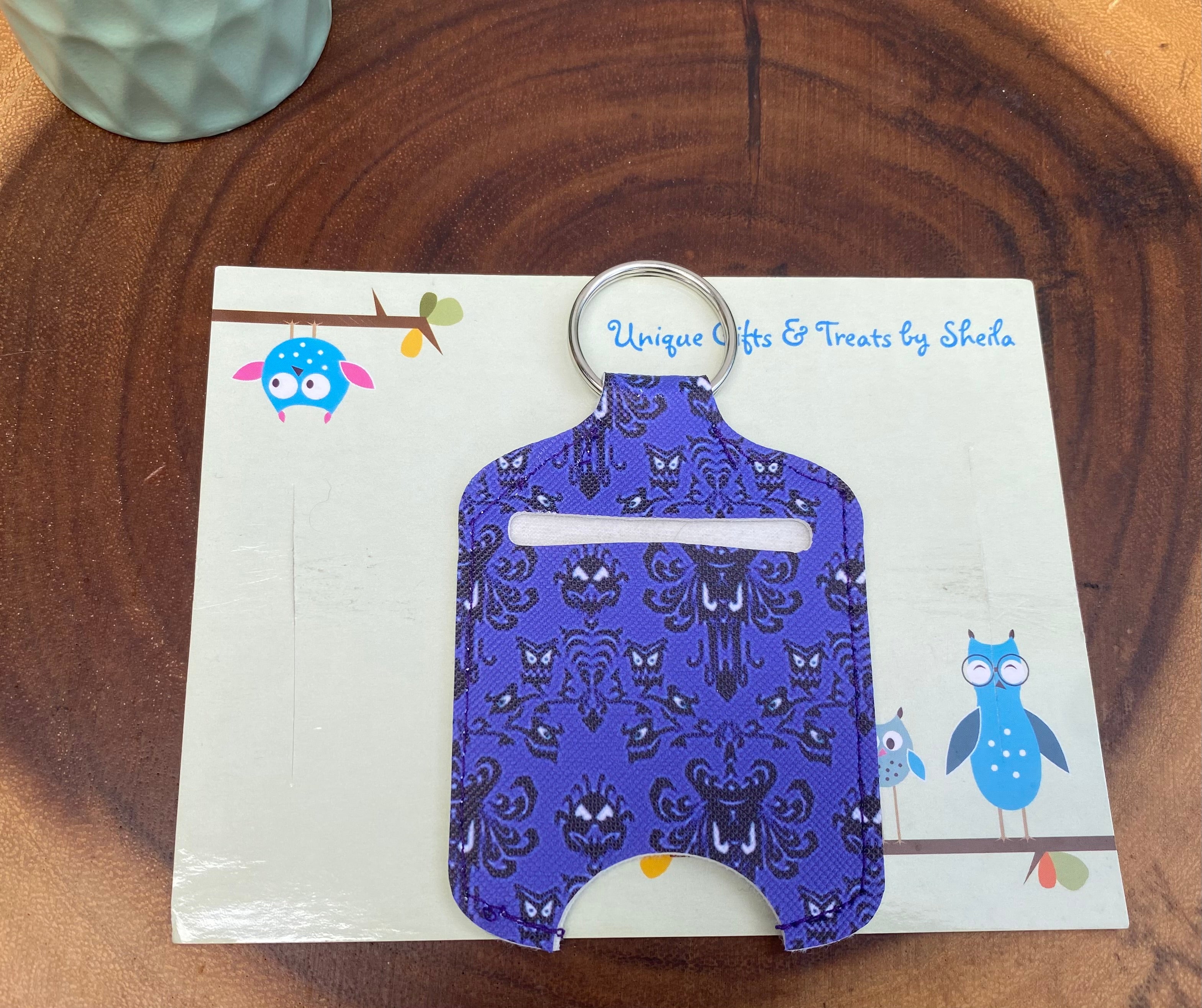 Haunted Mansion Wallpaper Hand Sanitizer Holder