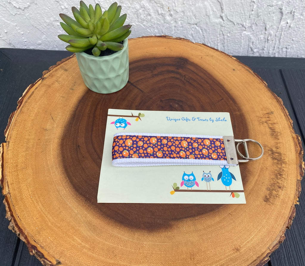 Orange Bird Keychain; Keyfob