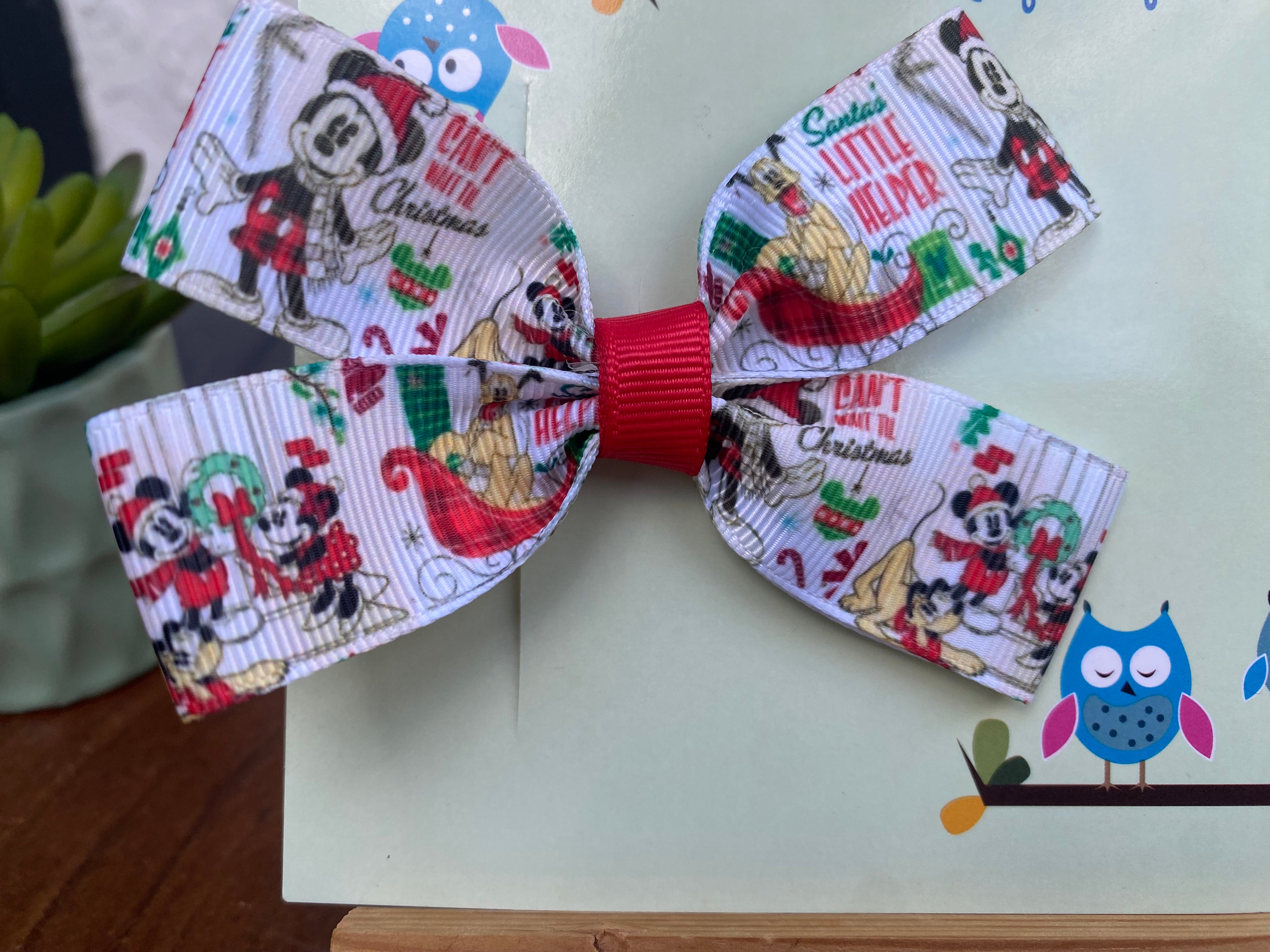 Disney; Santa’s Little Helper Hairbow