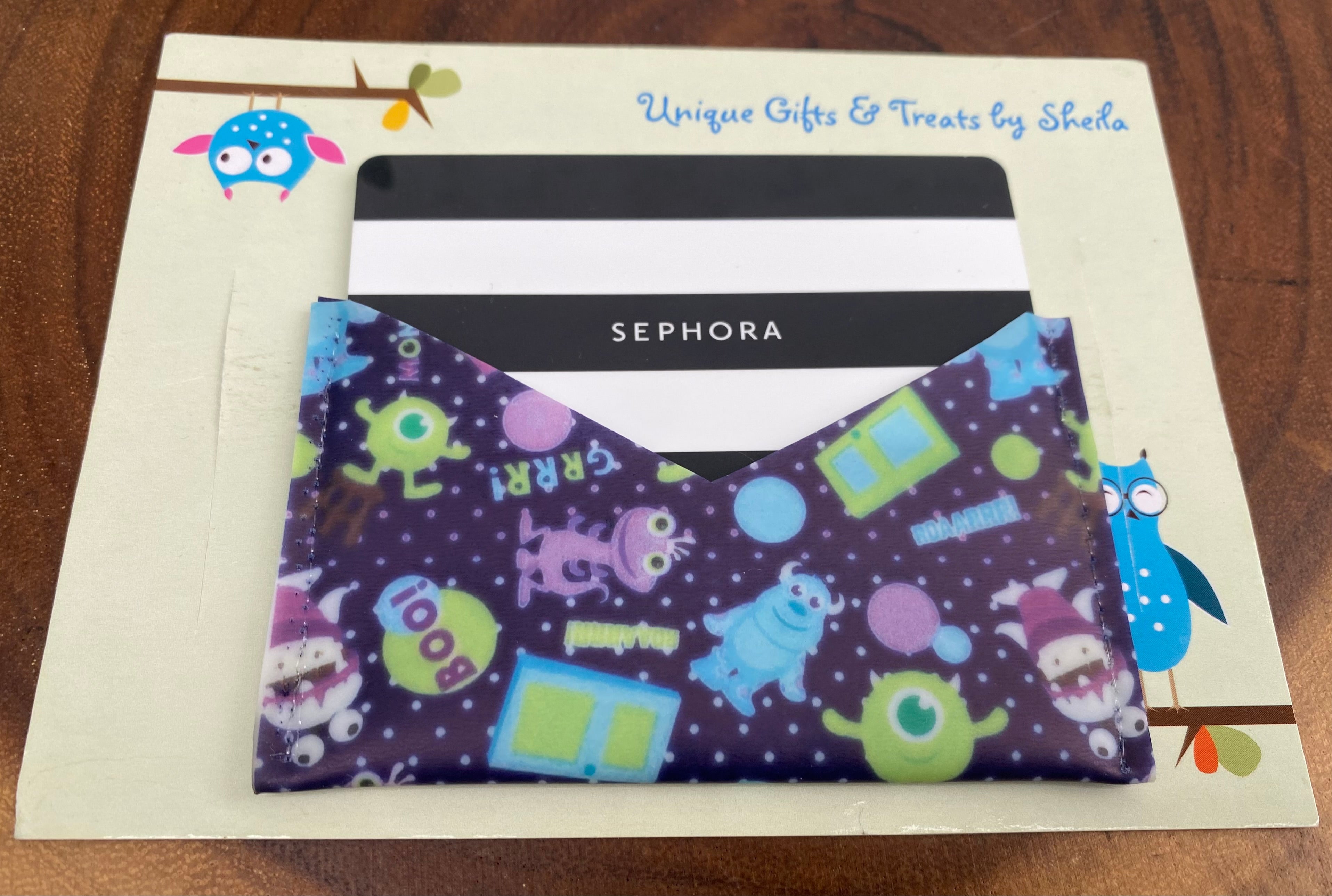 Monsters Inc Gift Card Holder