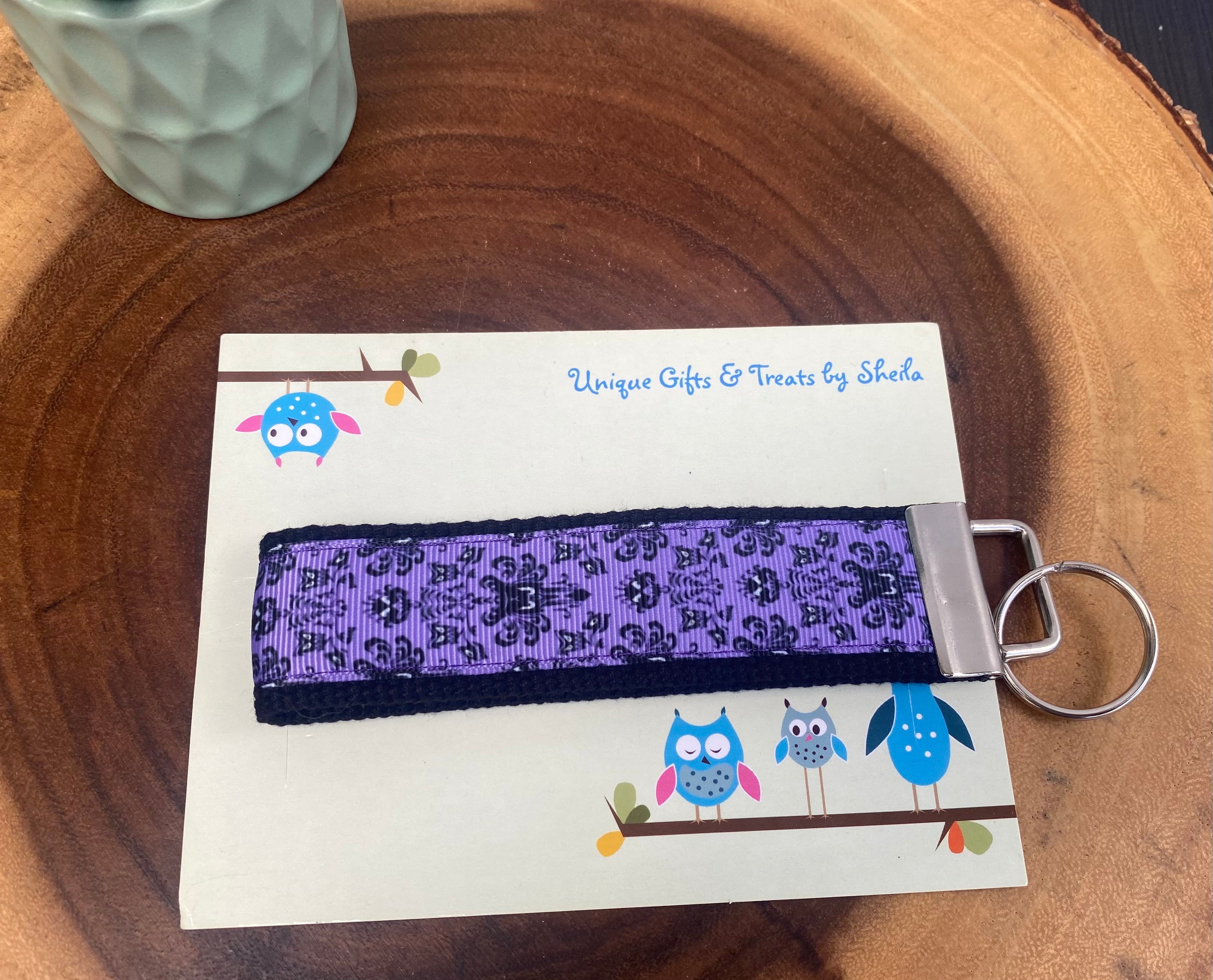 Haunted Mansion Wallpaper Keychain; Keyfob