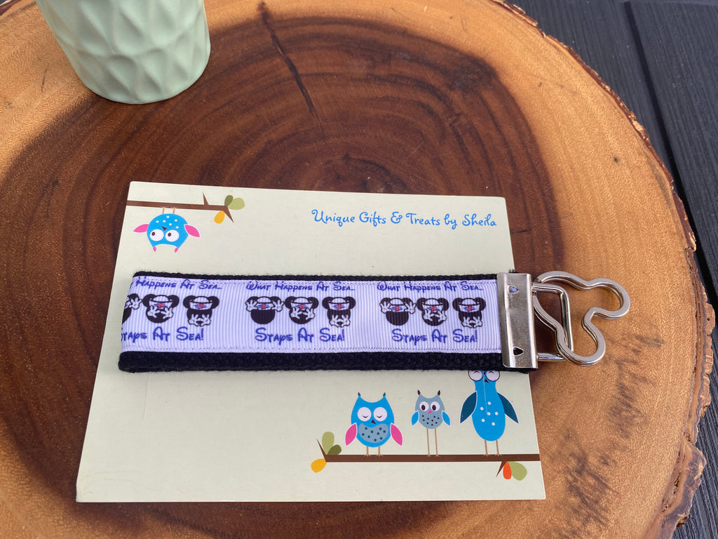 Disney Cruise; What Happens at Sea keychain; Keyfob
