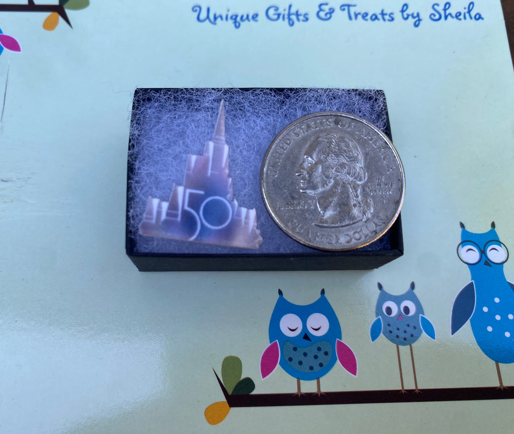 Disney 50th Anniversary Castle Earrings
