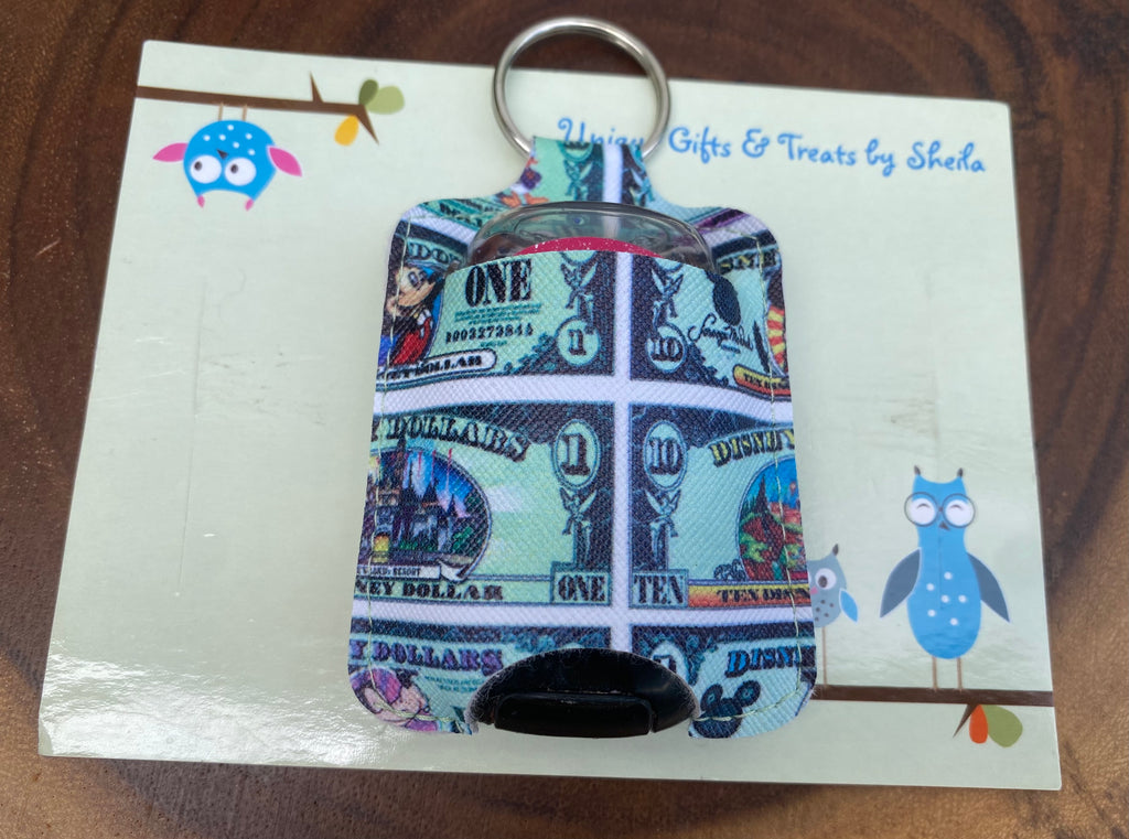 Disney Dollars Hand Sanitizer Holder