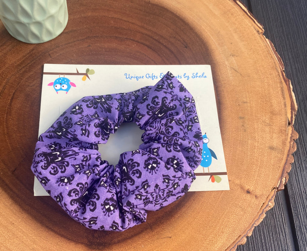 Haunted Mansion Wallpaper Scrunchie
