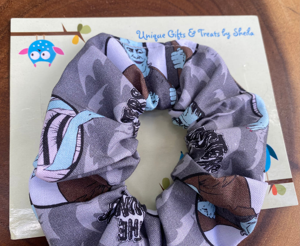 Munsters Halloween Scrunchie