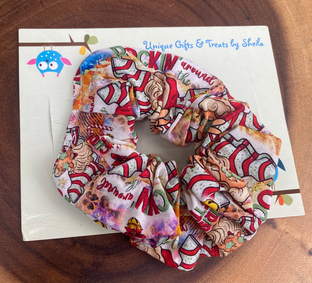 Rockin Around the Christmas Tree; Snack Tree Scrunchie