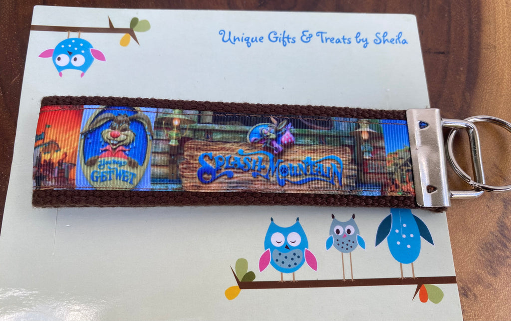 Splash Mountain Keychain; Keyfob