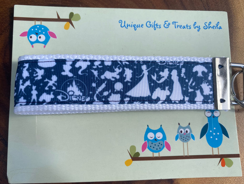 Disney Silhouette Keychain; Keyfob