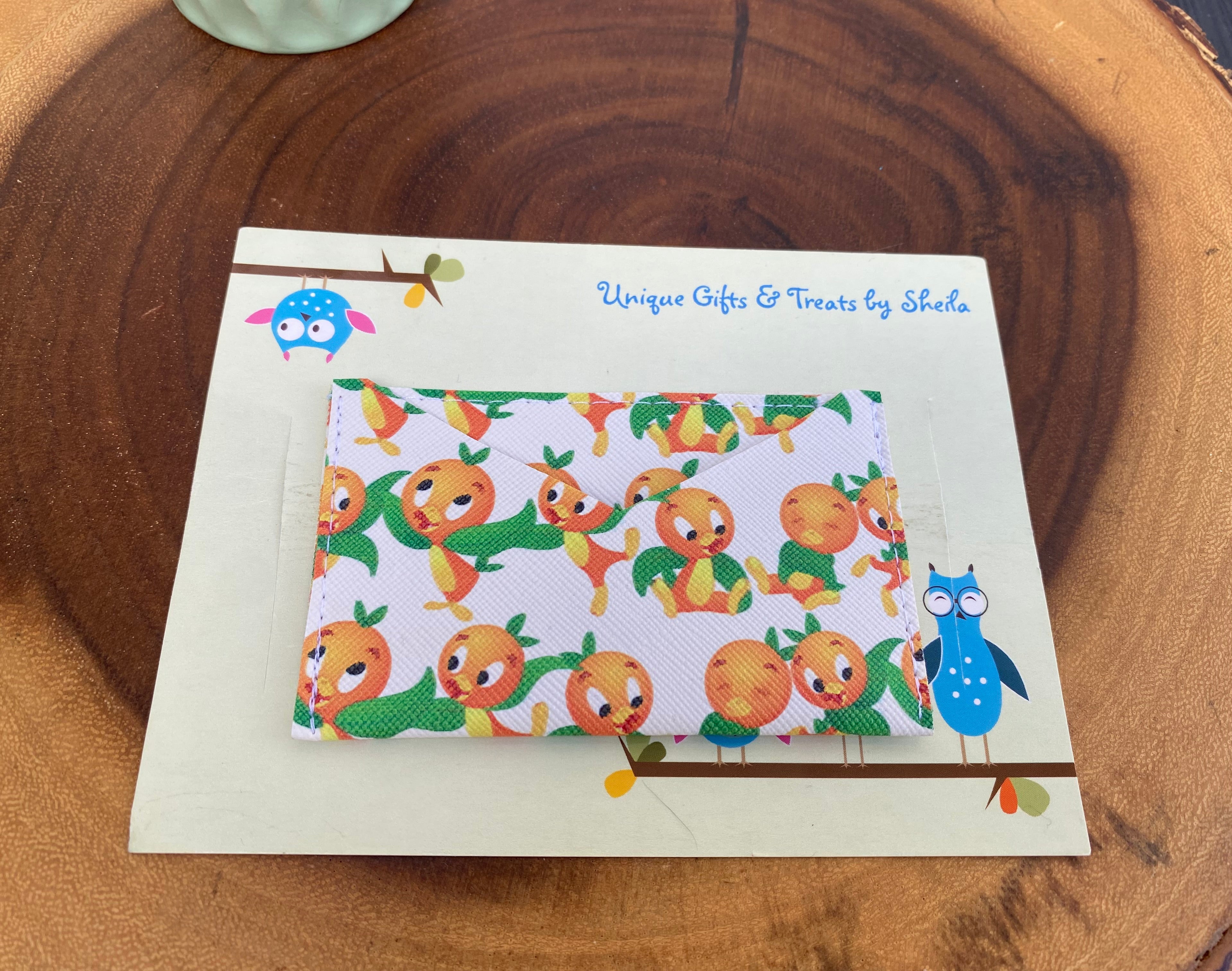 Orange Bird Gift Card Holder