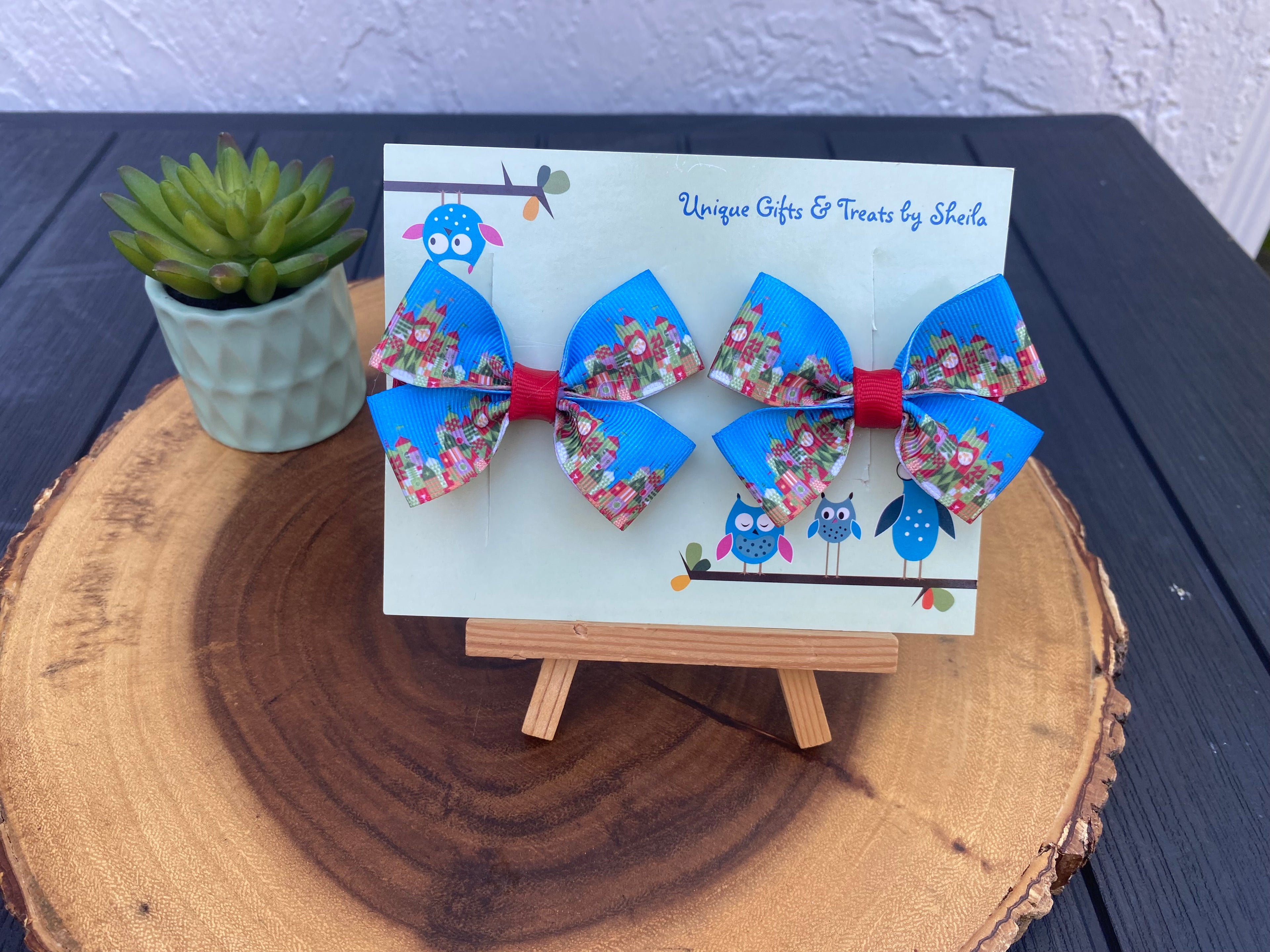 Christmas It’s A Small World Hairbows