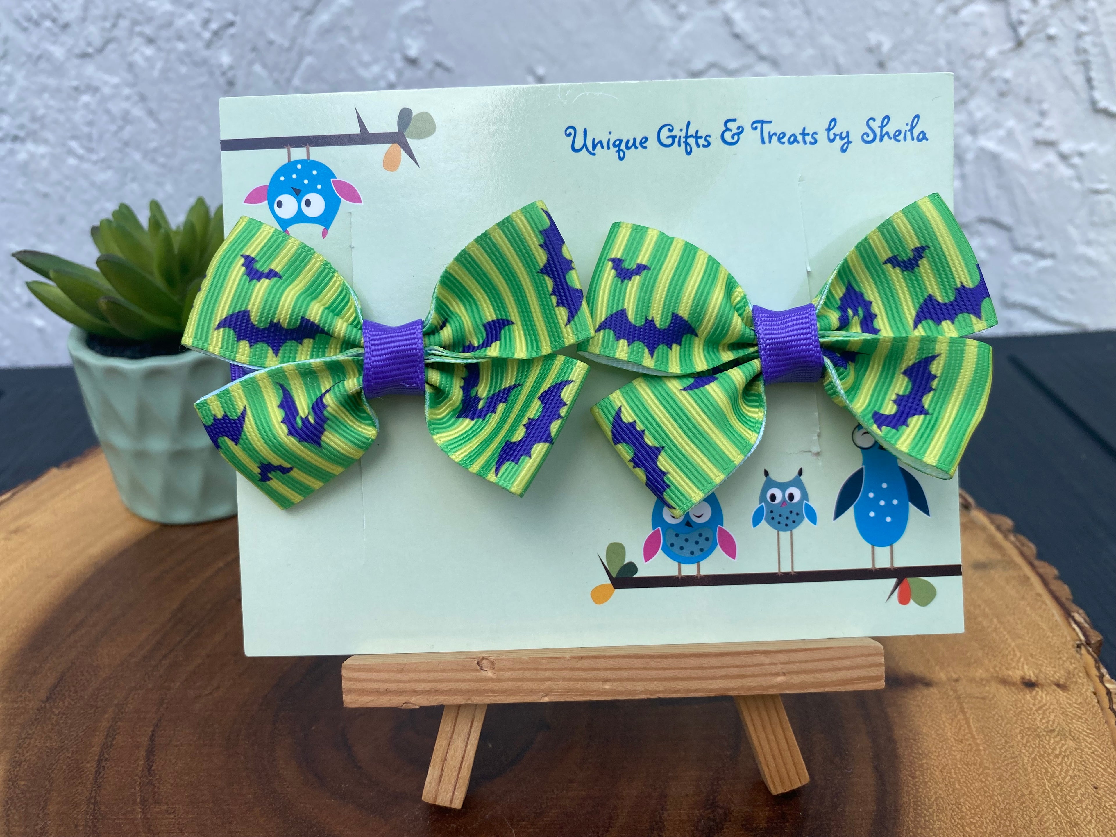 Halloween Hairbows; Disney Bats Hairbows; Not So Scary Uniform Hairbows
