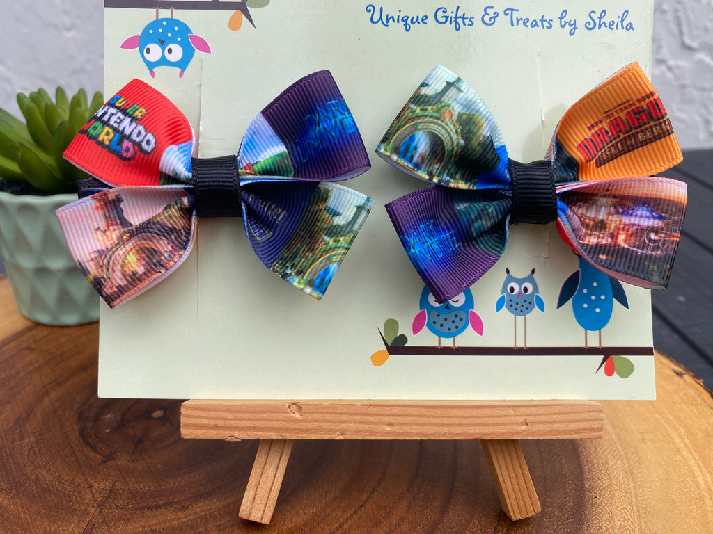 Orlando Theme Park Hairbows; Immersive Lands Hairbows