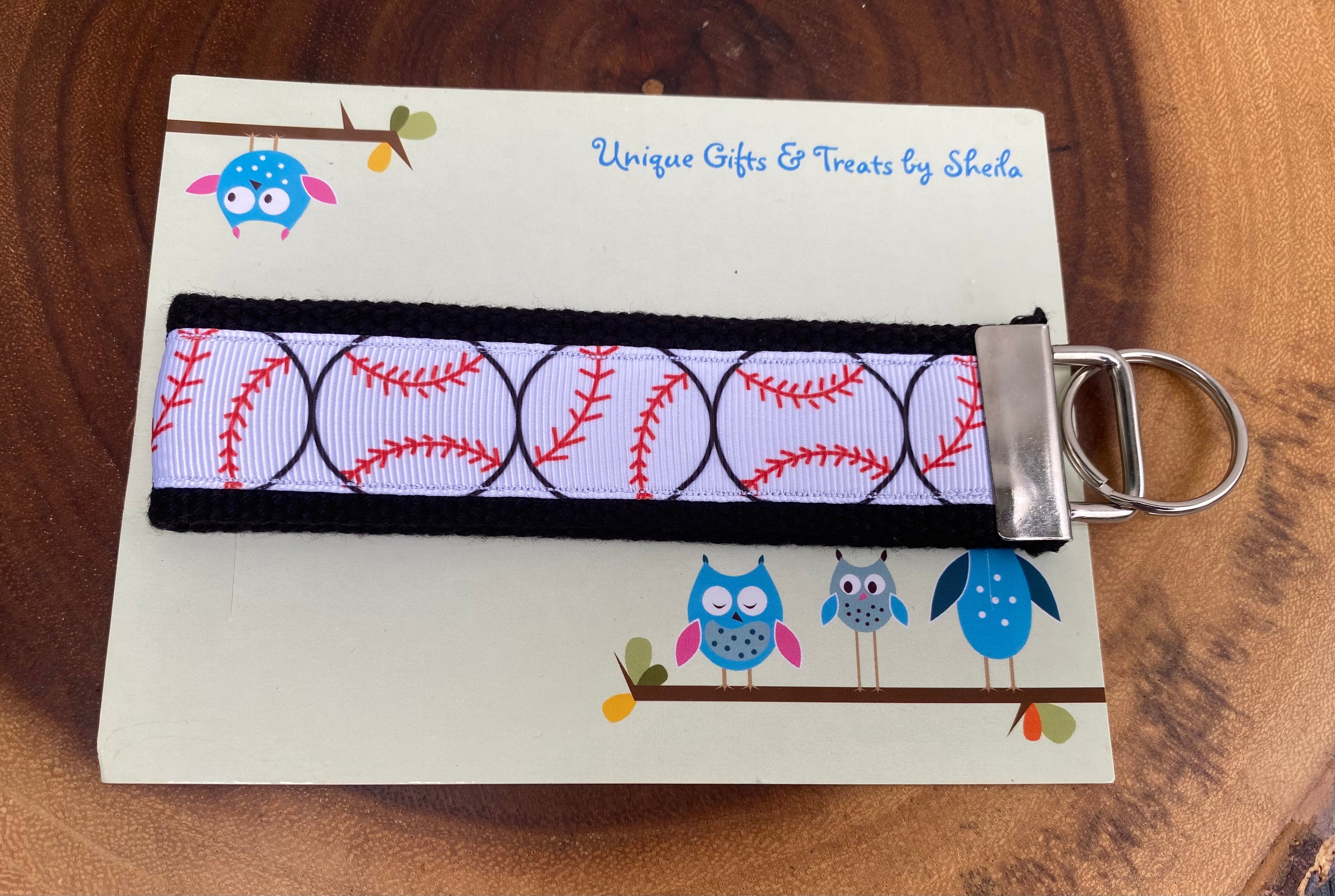 Baseball Keychain; Keyfob