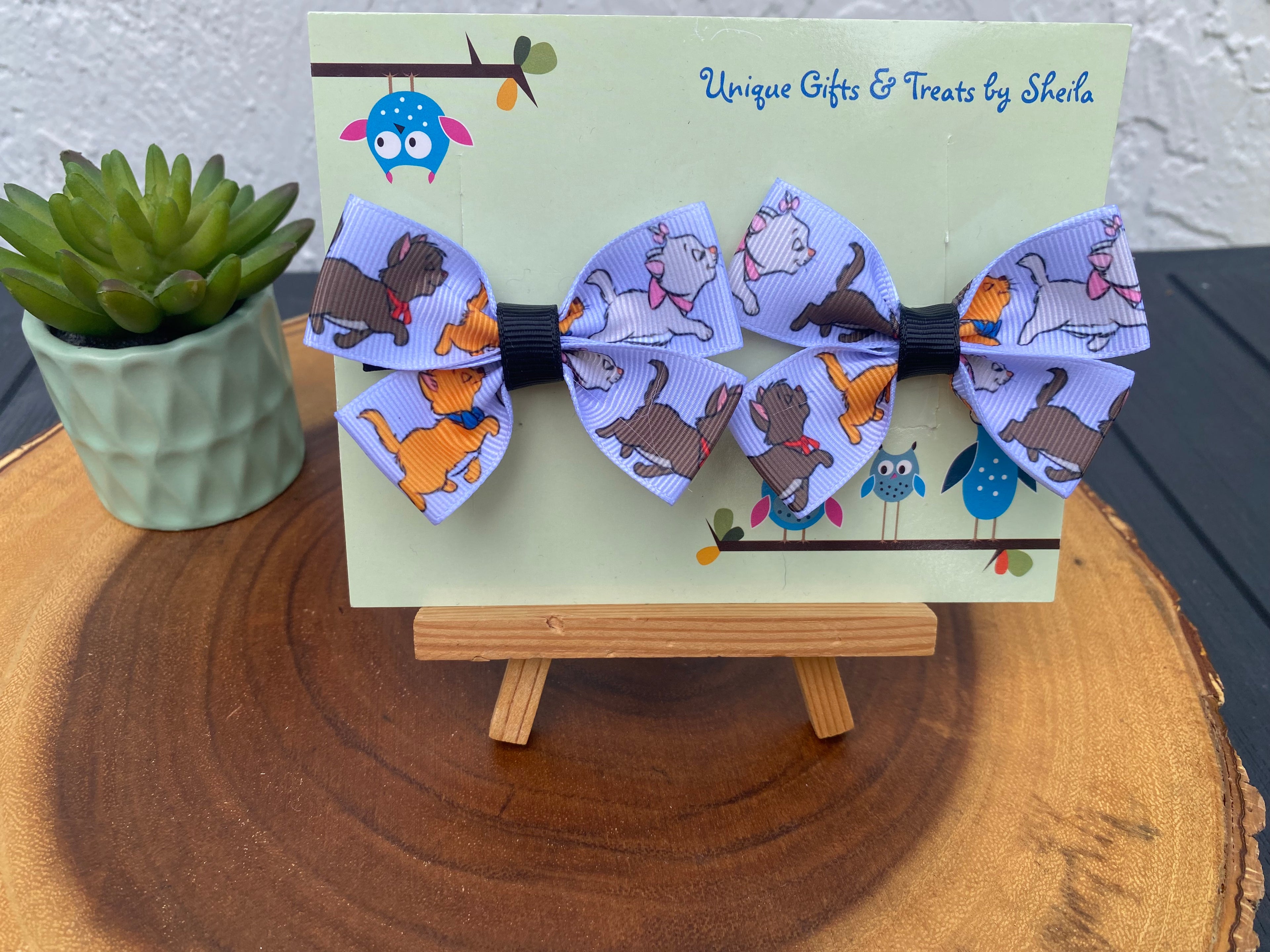 Disney Cats Hairbows; Marie Hairbows