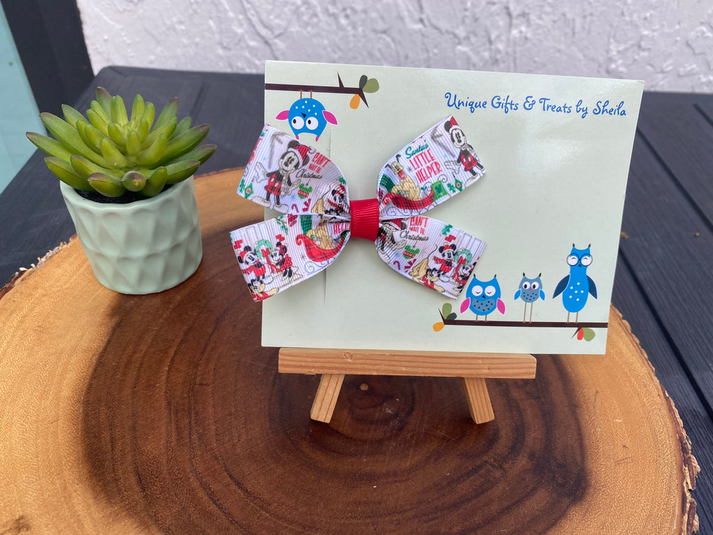 Disney; Santa’s Little Helper Hairbow