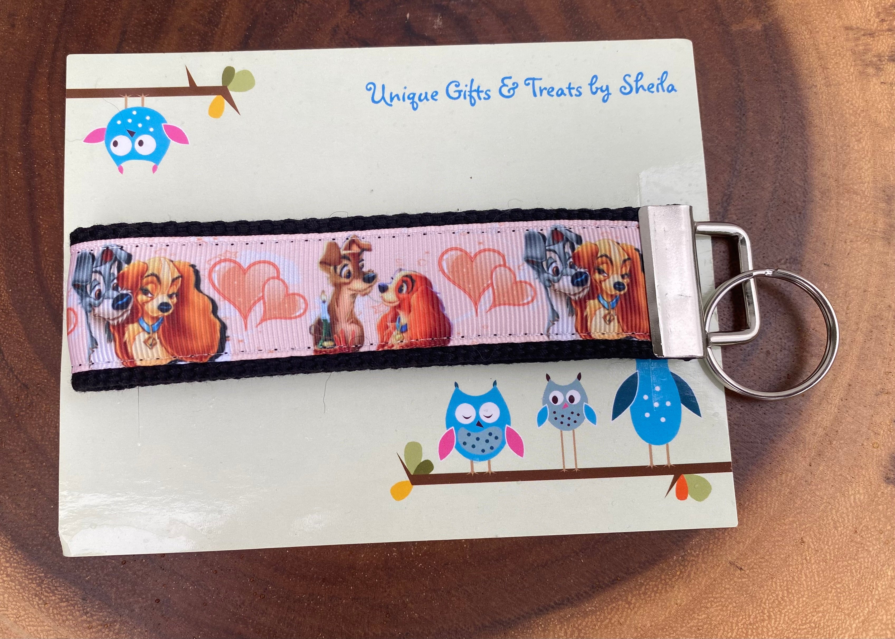 Lady and the Tramp Keychain; Keyfob