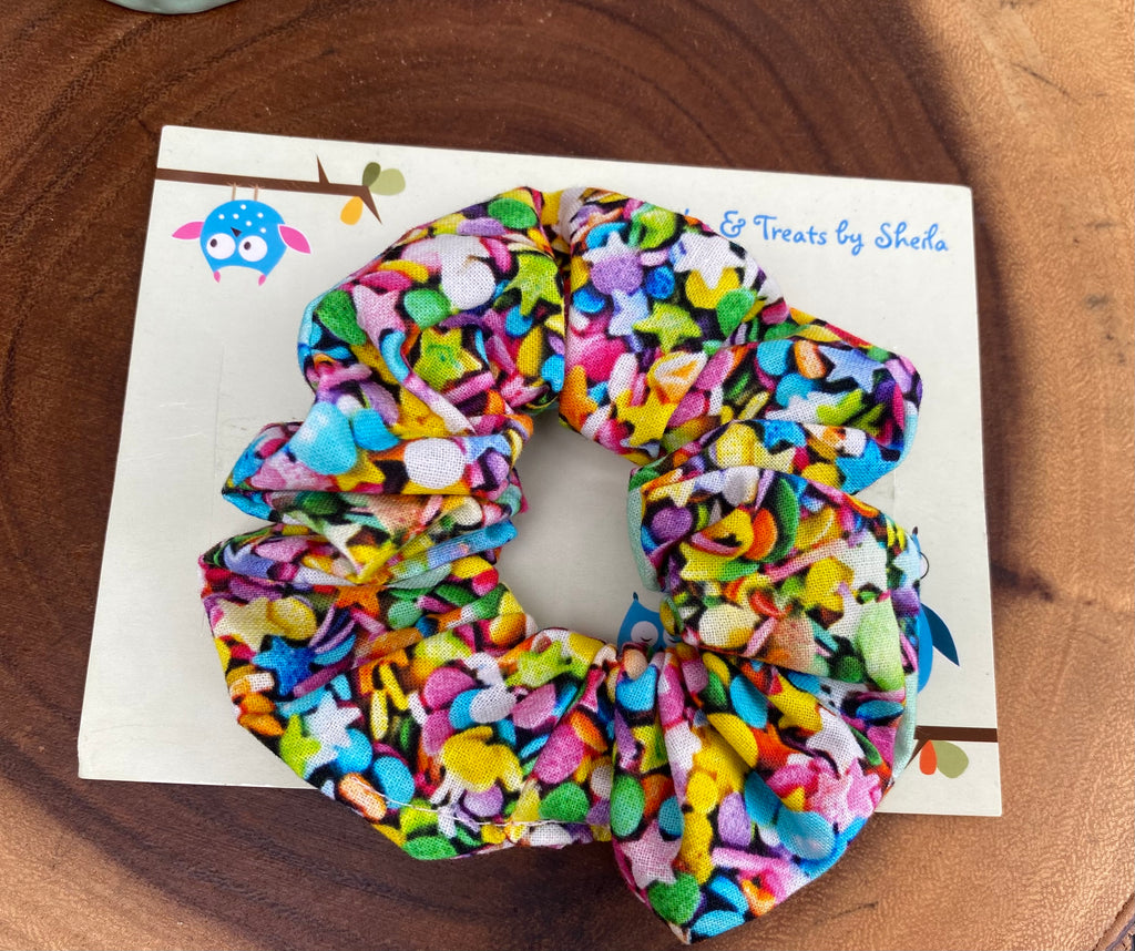 Sprinkles; Confetti Scrunchie