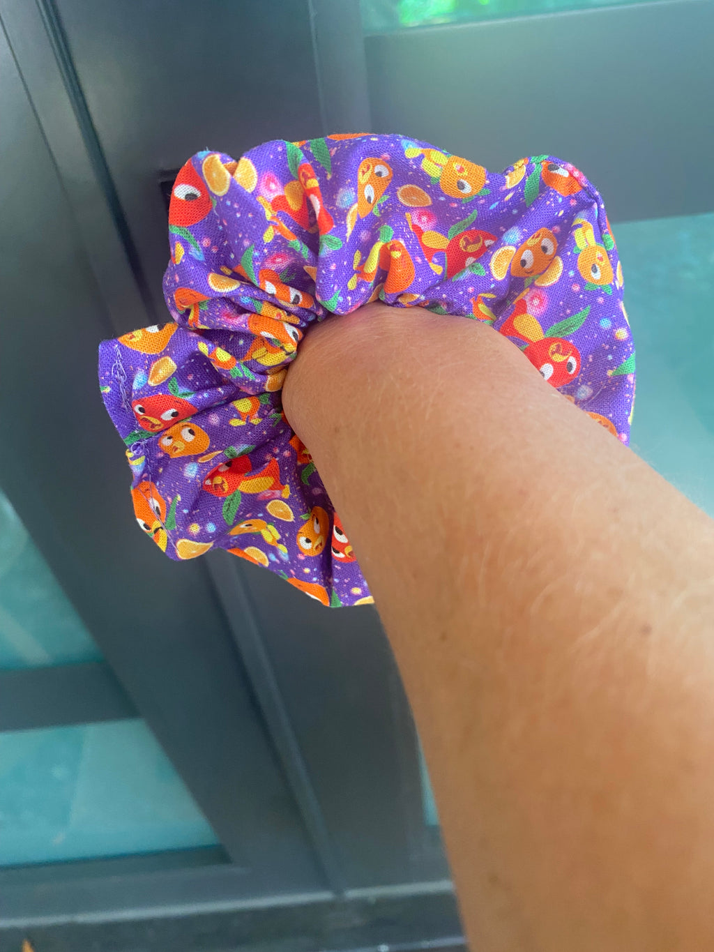 Orange Bird Scrunchie