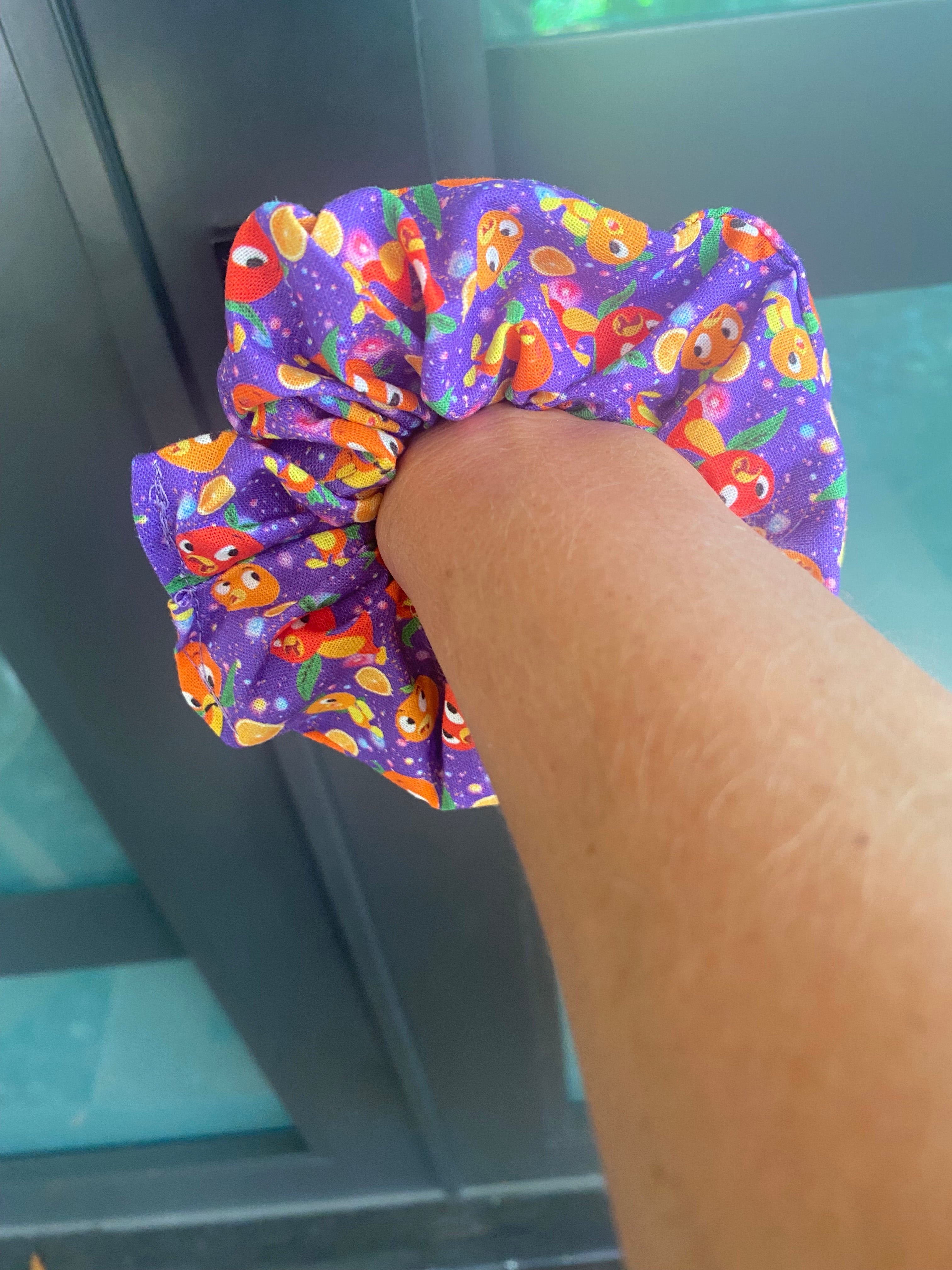 Orange Bird Scrunchie