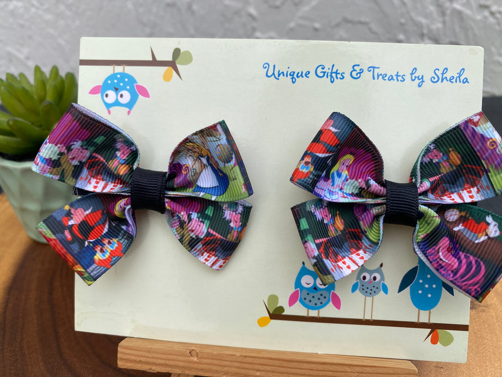 Alice in Wonderland Hairbows