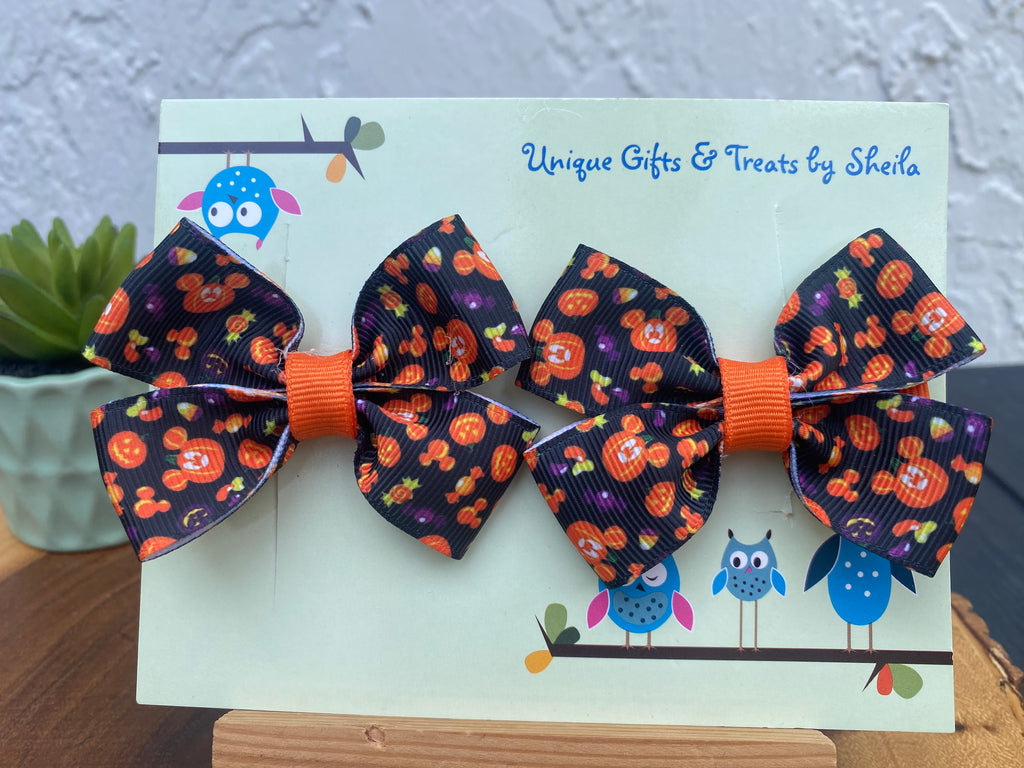 Disney Halloween Pumpkins Hairbows
