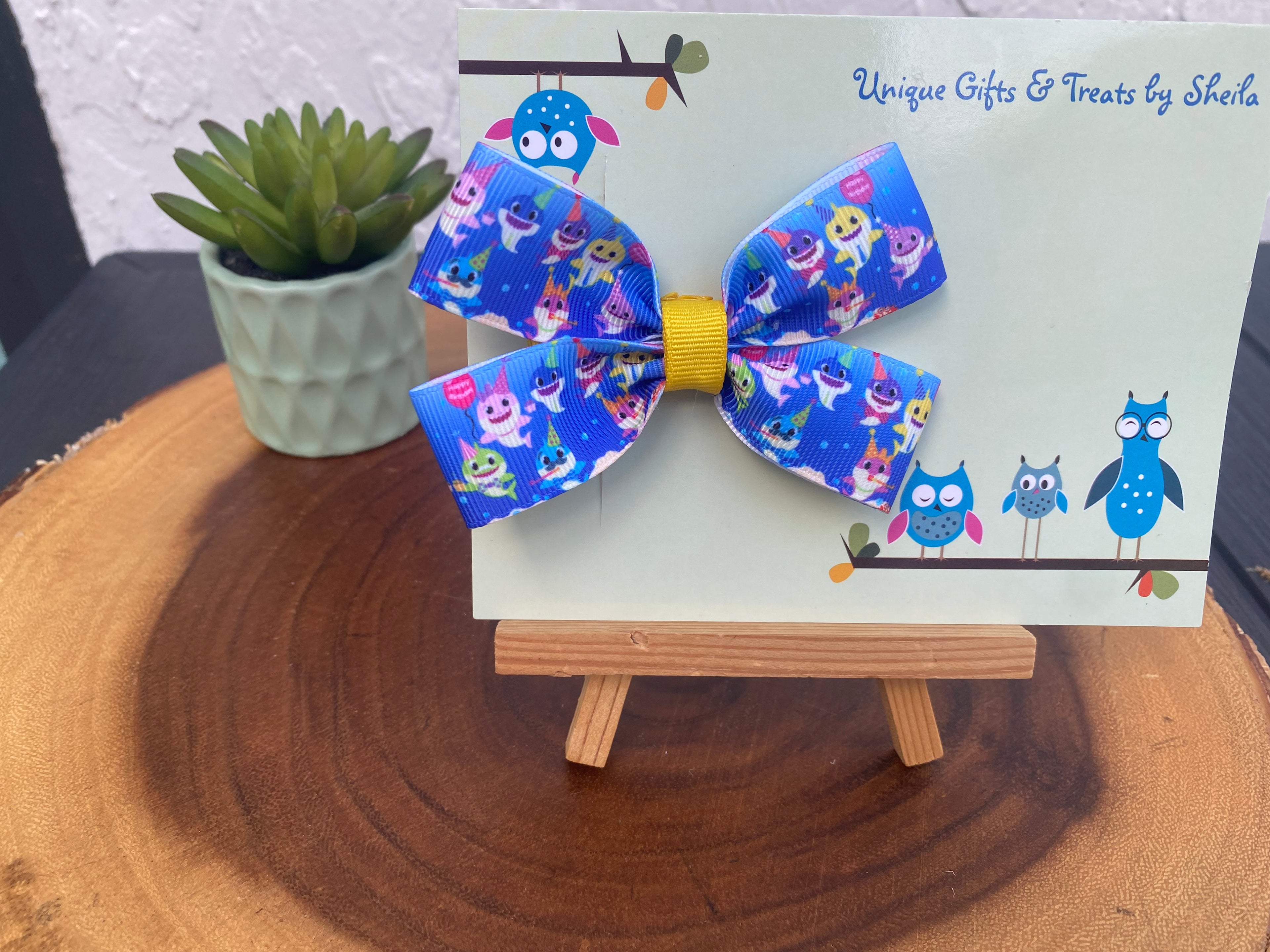 Party Sharks Hairbow
