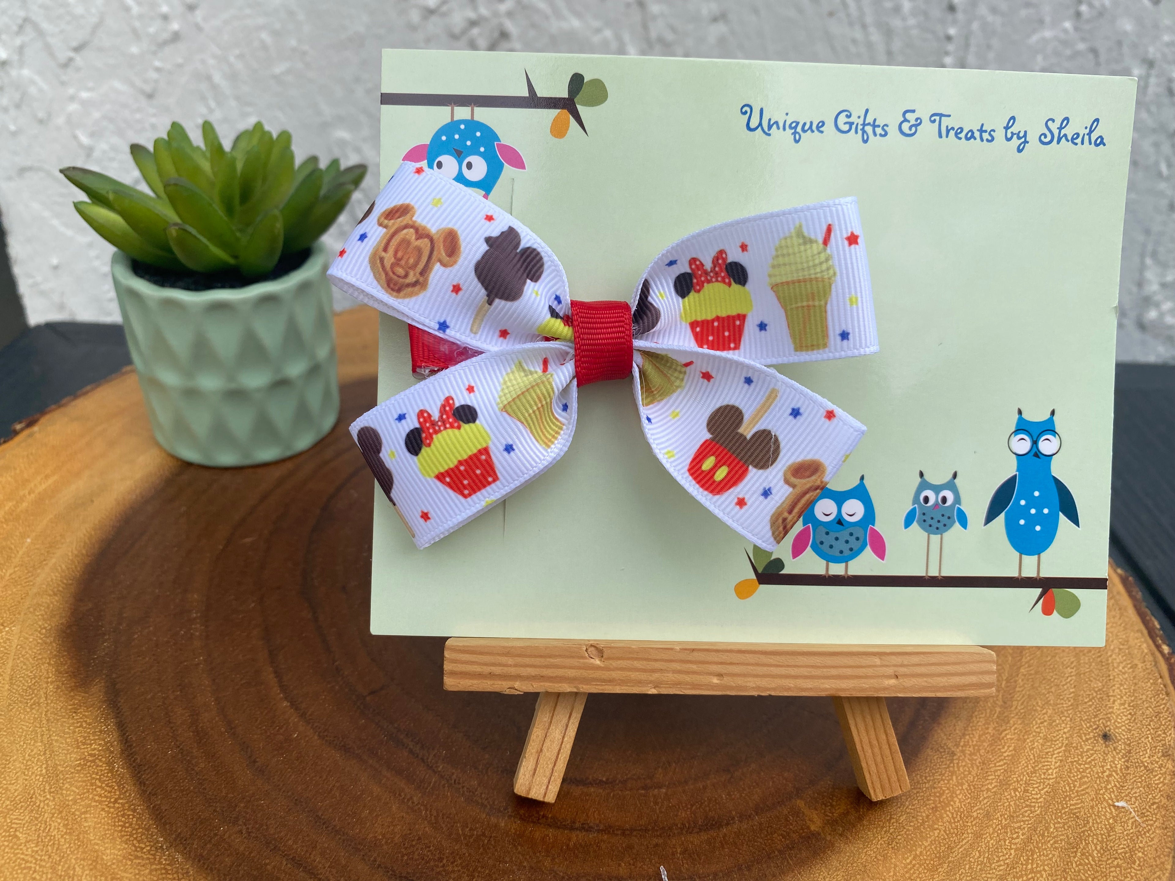 Disney Snacks Hairbow
