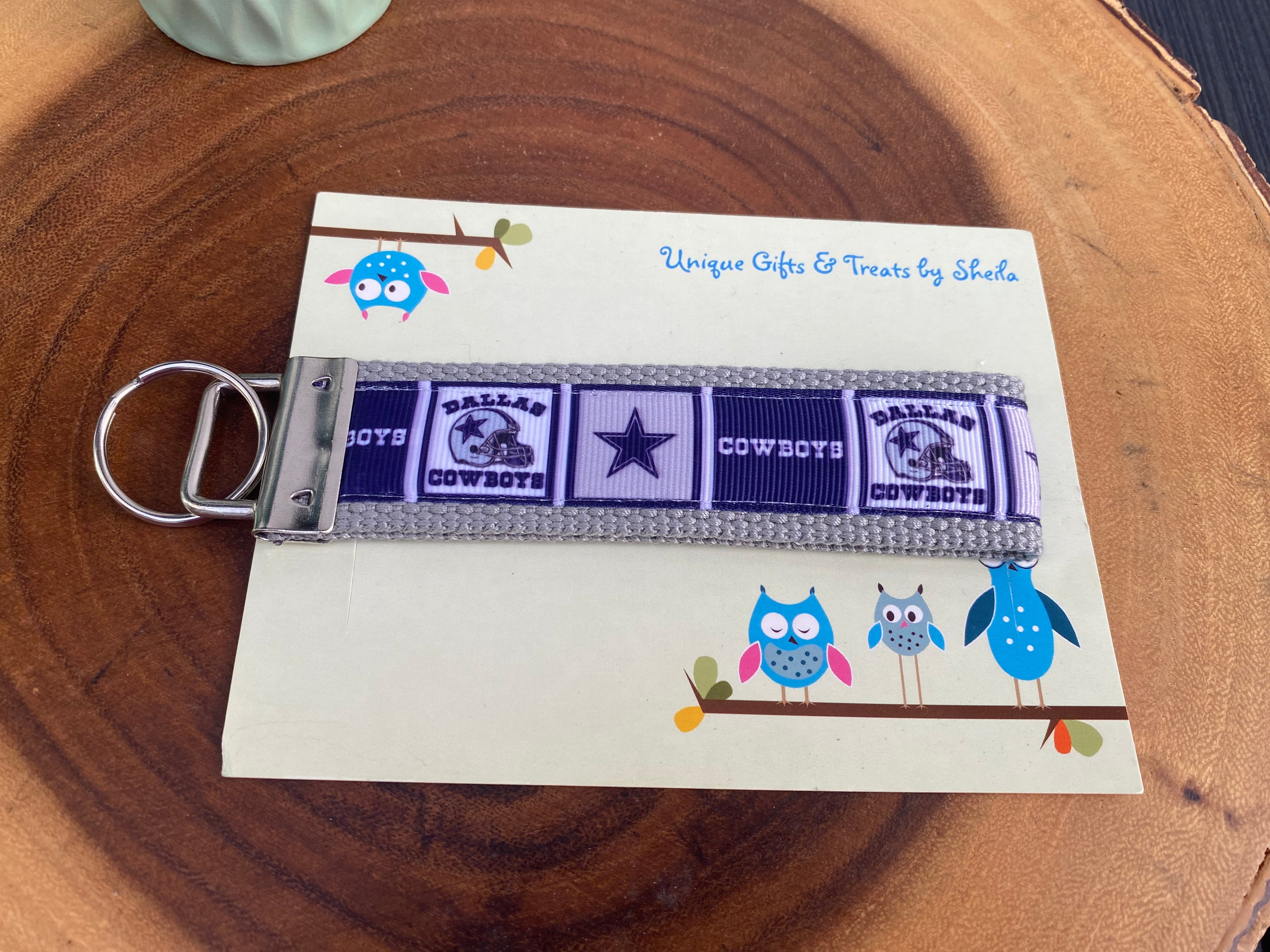 Football Keychain; Keyfob