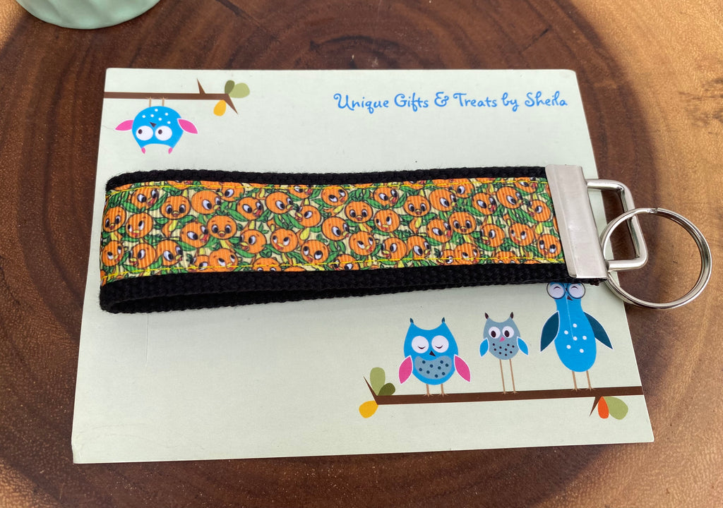 Orange Bird Keychain; Keyfob