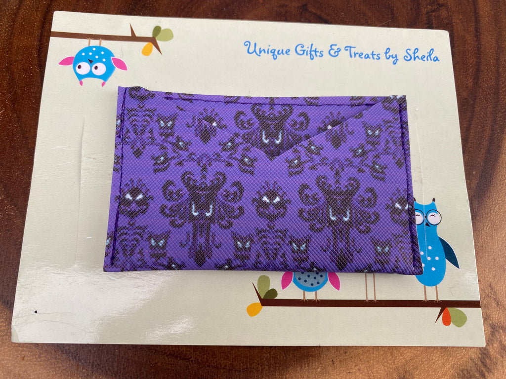 Haunted Mansion Wallpaper Gift Card Holder