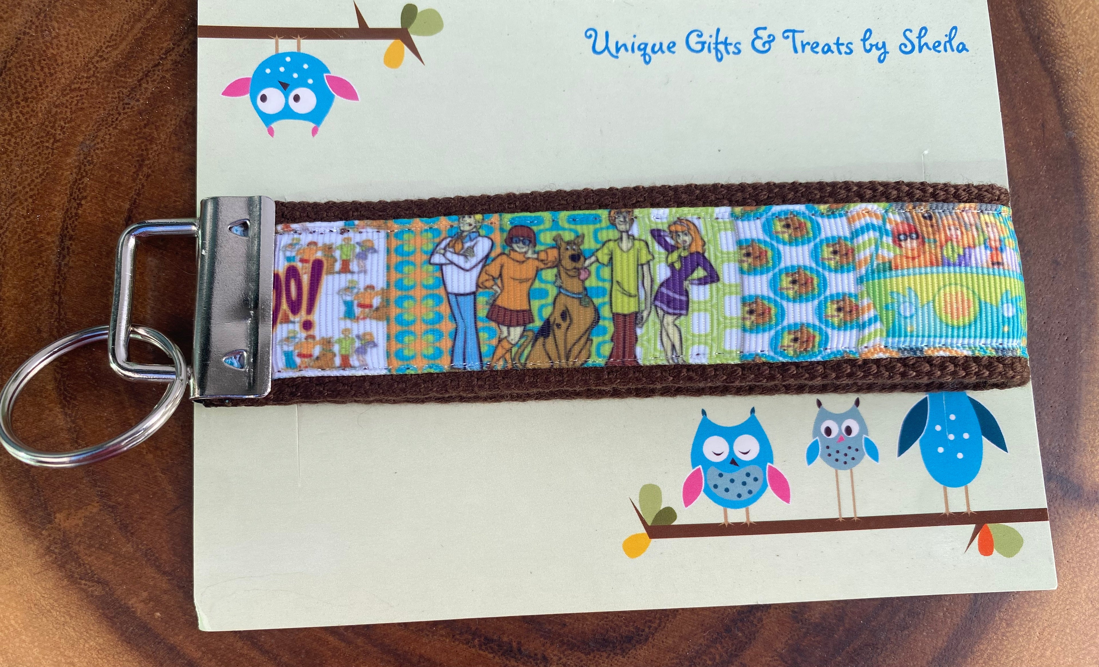 Hippie Dog and Gang Keychain; Keyfob