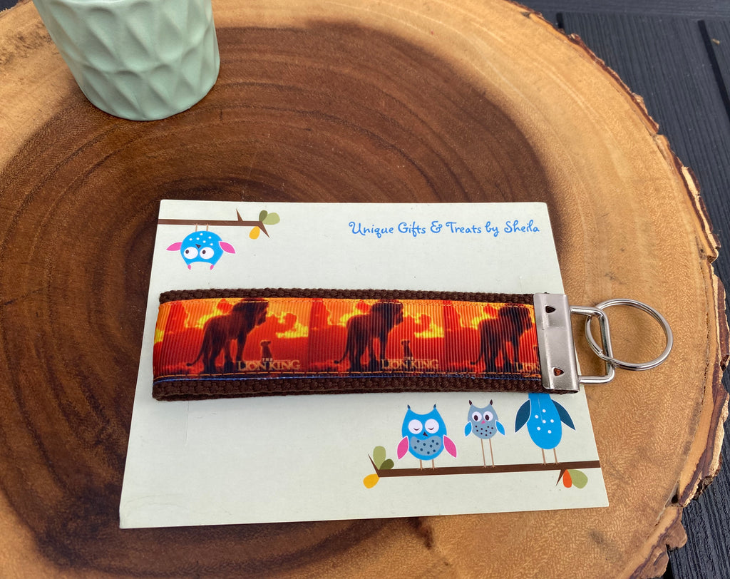 Lion King; Simba and Mufasa Keychain; Keyfob