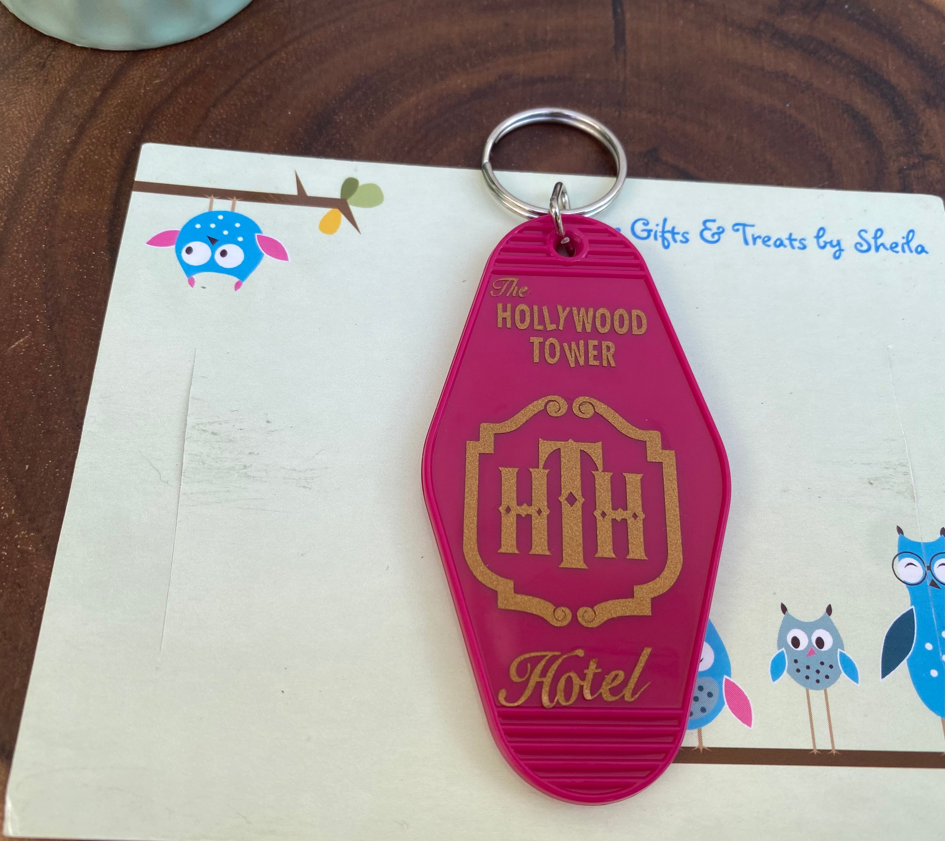 Hollywood Tower of Terror Motel Keychain