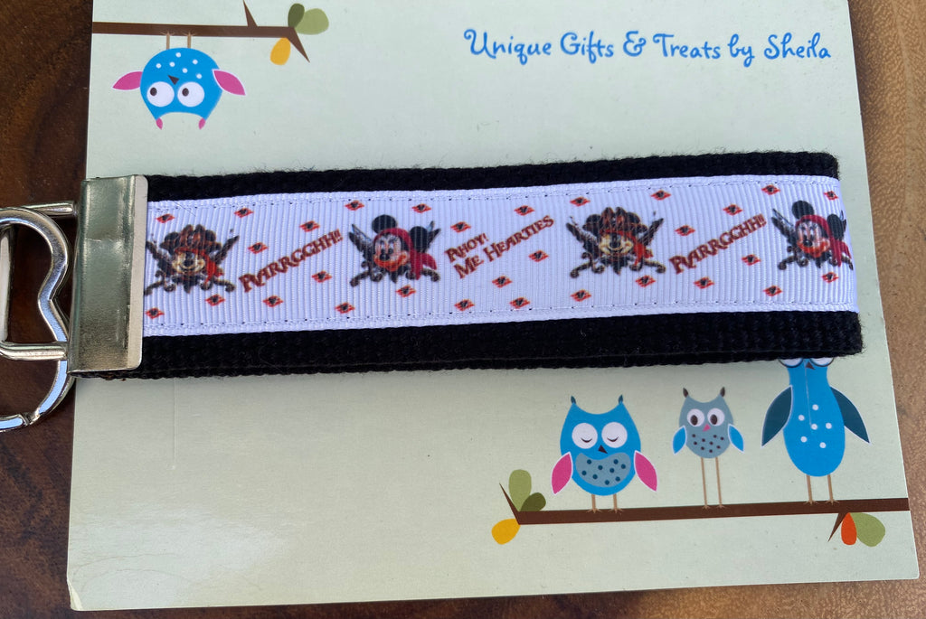 Pirate Mickey Keychain; Keyfob