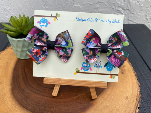 Alice in Wonderland Hairbows