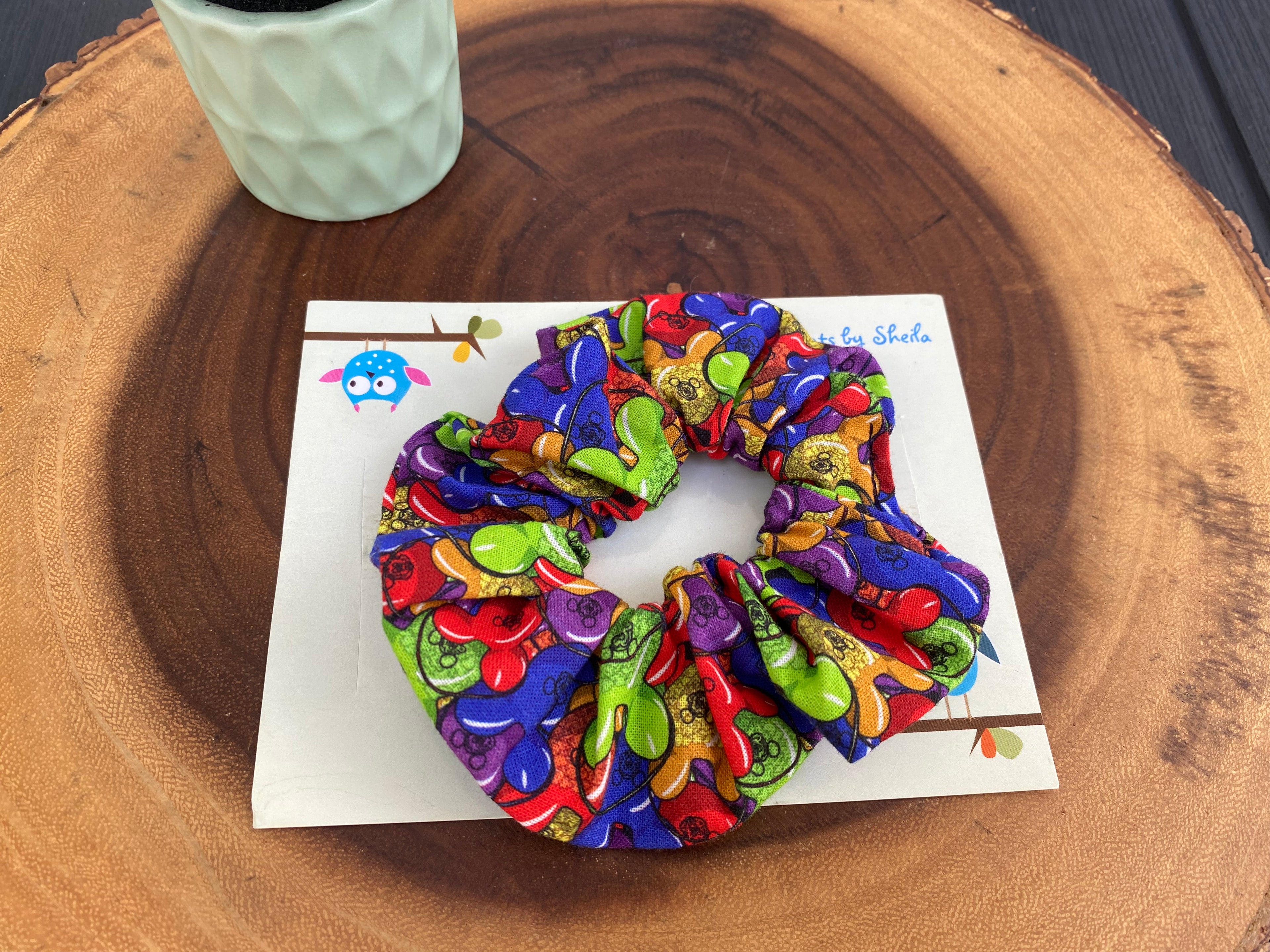 Mickey Popcorn Bucket Scrunchie