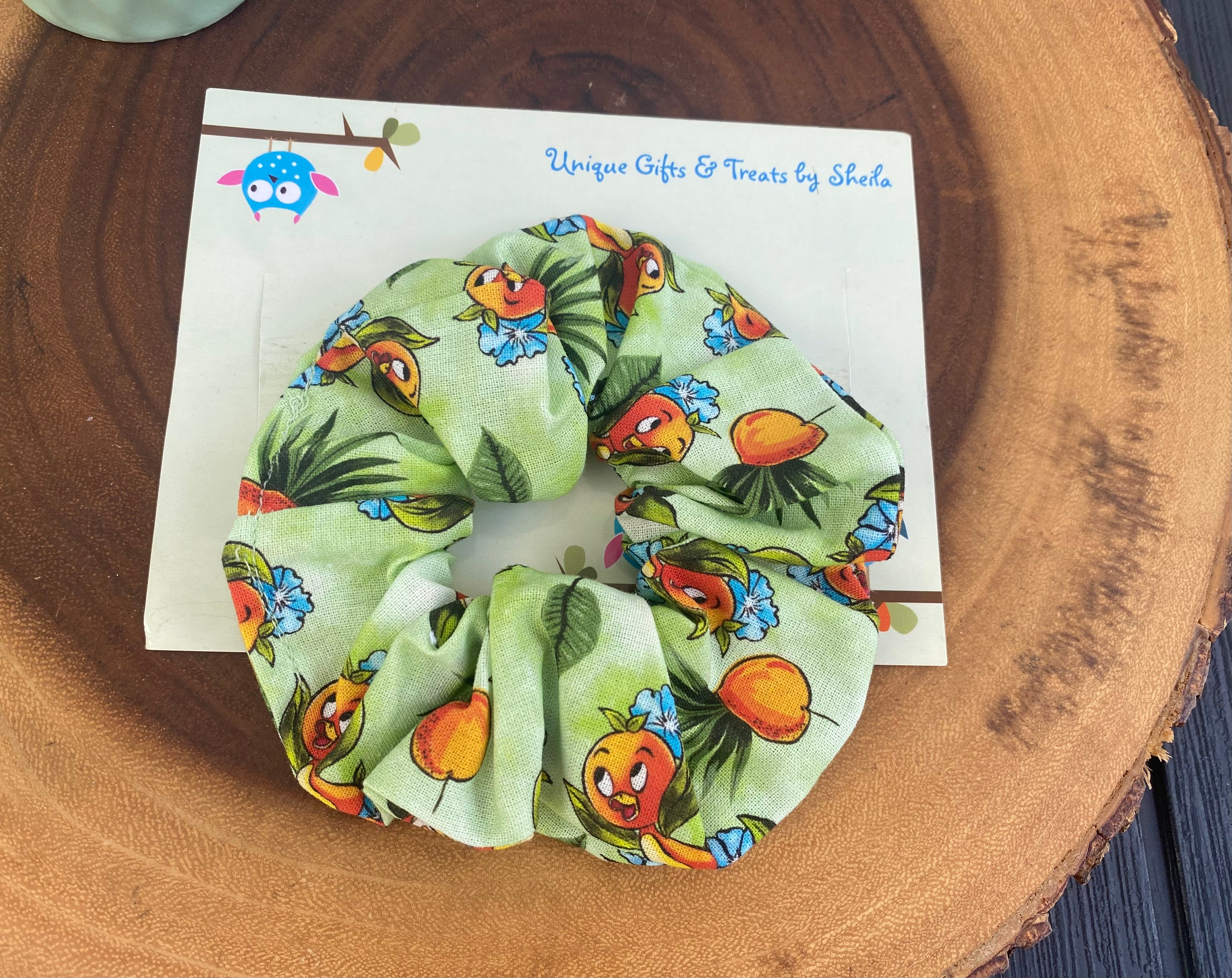 Orange Bird Scrunchie