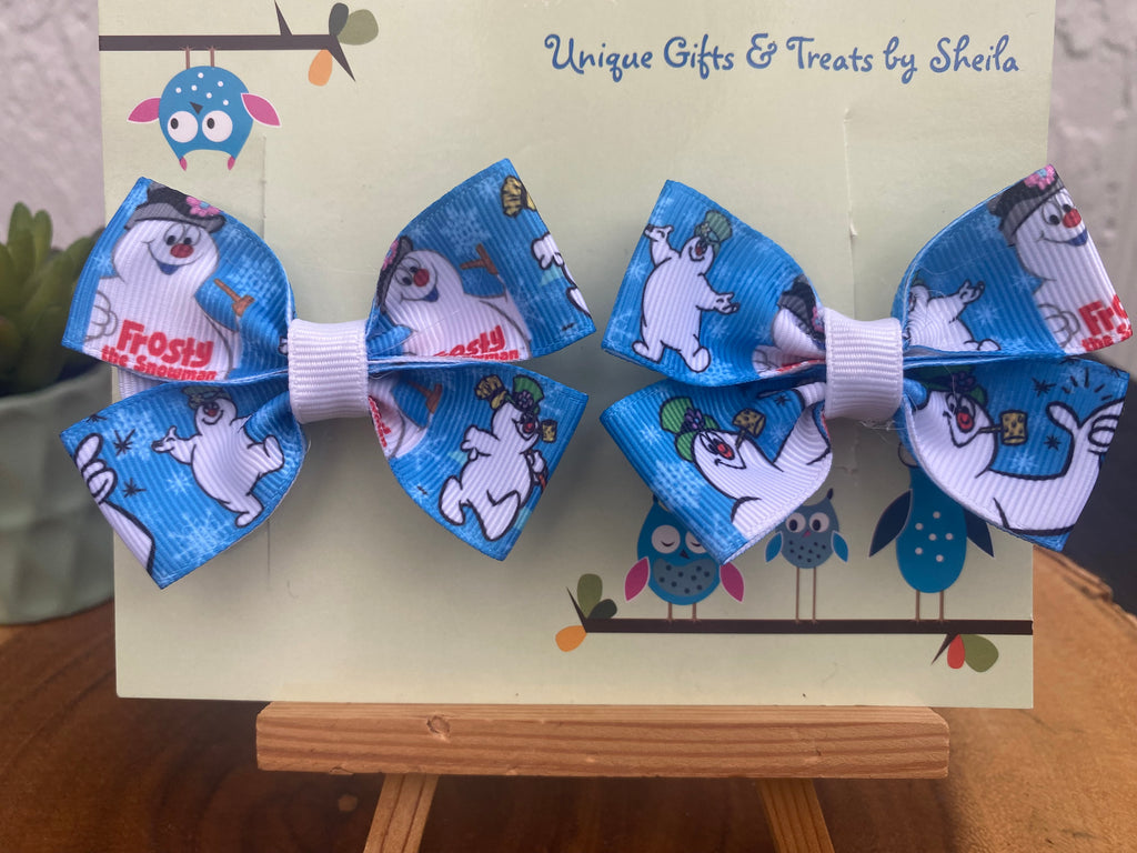 Frosty the Snowman Hairbows
