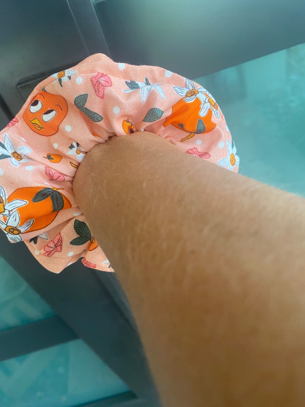 Orange Bird Scrunchie