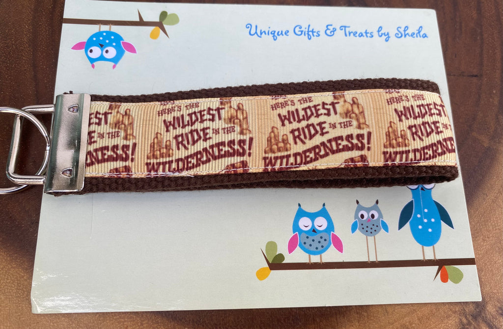 Thunder Mountain Railroad;Wildest Ride in The Wilderness Keychain; Keyfob