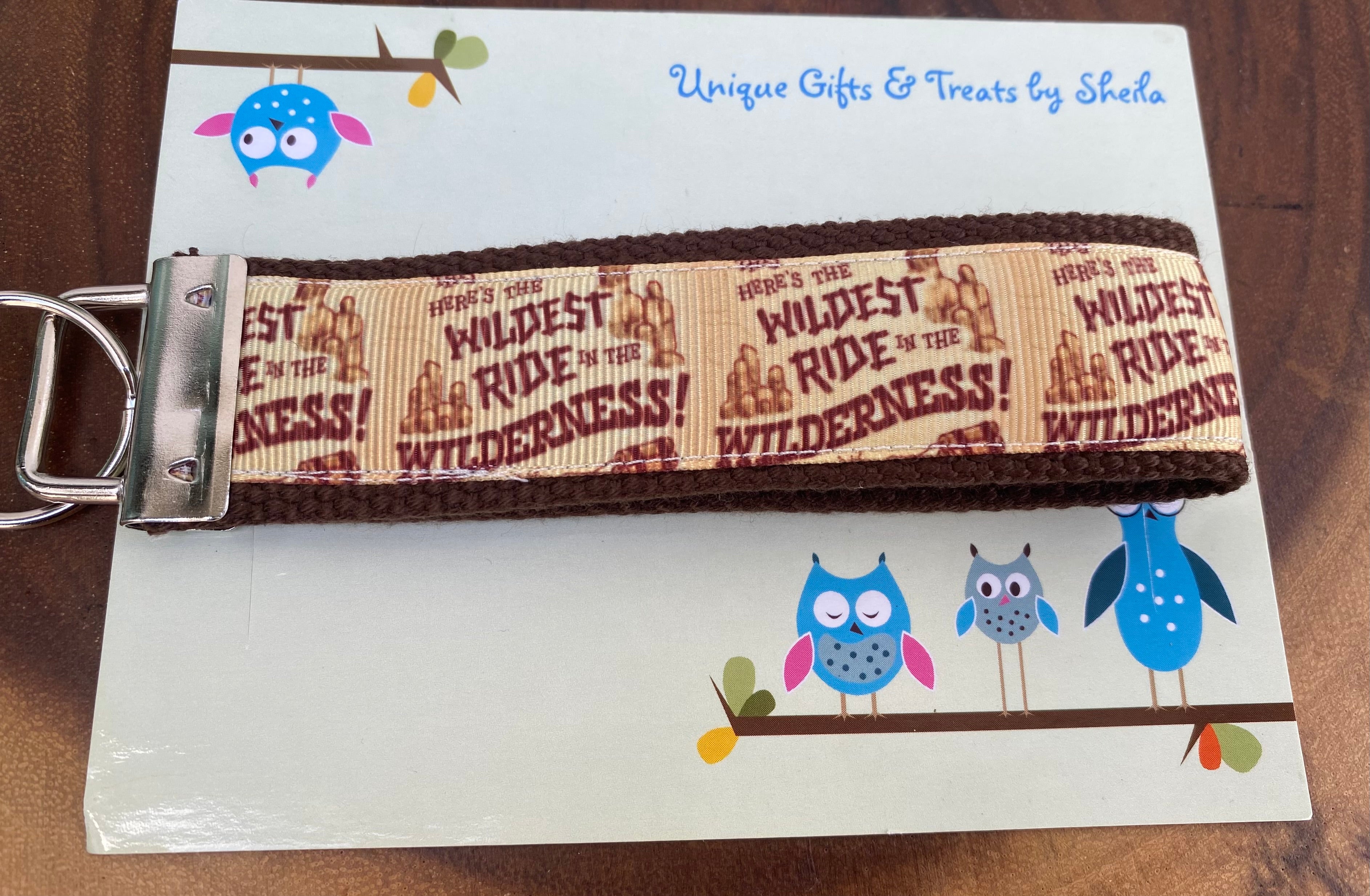 Thunder Mountain Railroad;Wildest Ride in The Wilderness Keychain; Keyfob