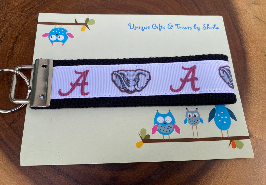 Alabama College Keychain; Keyfob