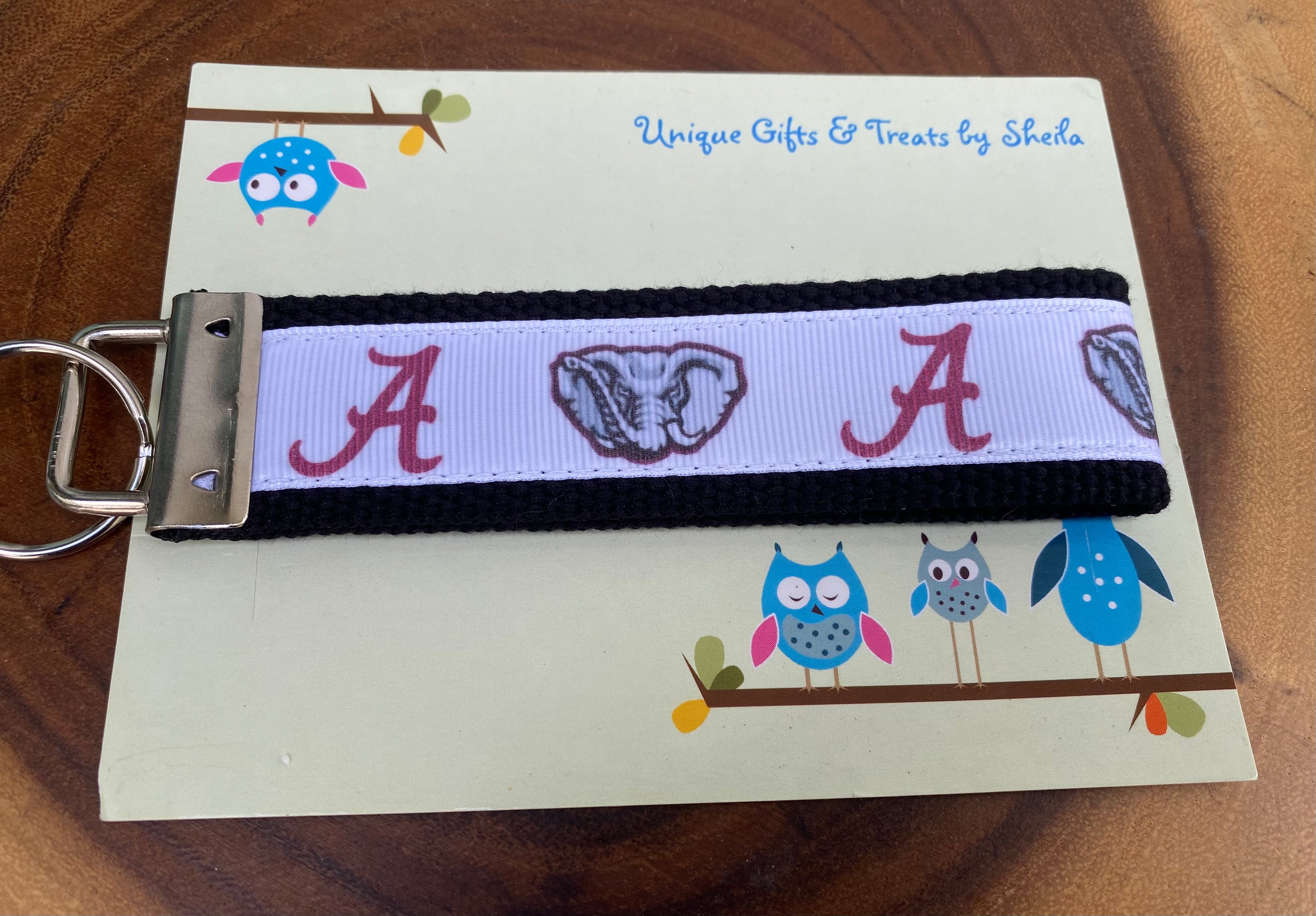 Alabama College Keychain; Keyfob